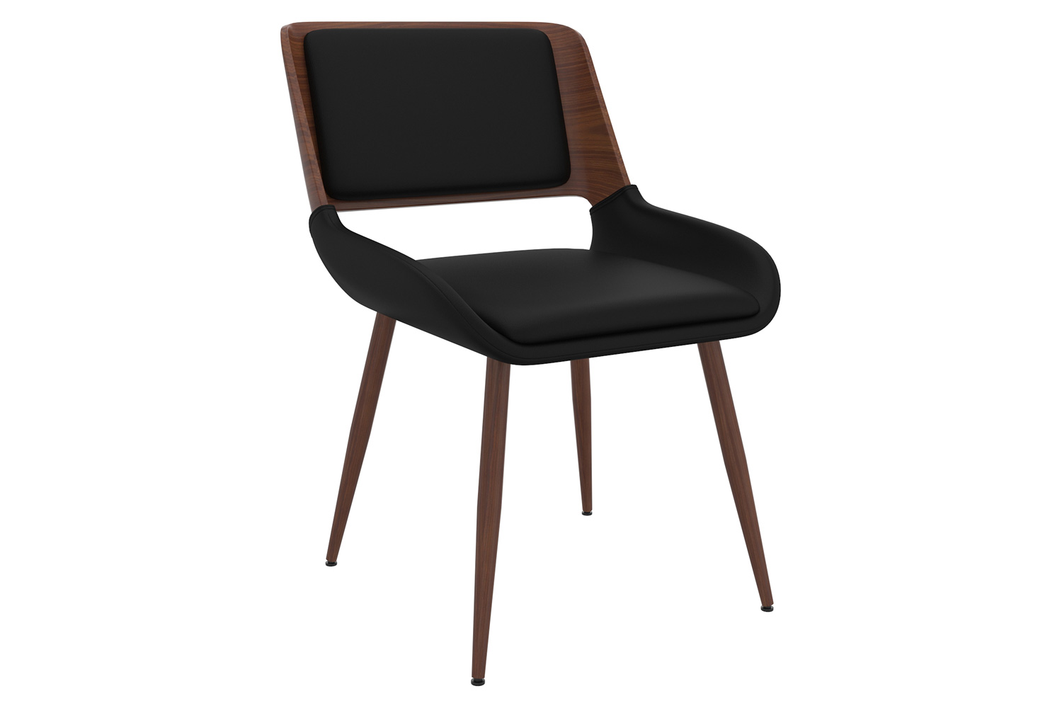 Worldwide Suzette/Hudson Dining Set of 5 - Black Table/Black Chair