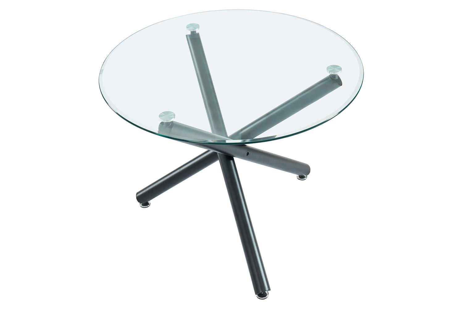 Worldwide Suzette/Olly Dining Set of 5 - Black Table/Gray Chair