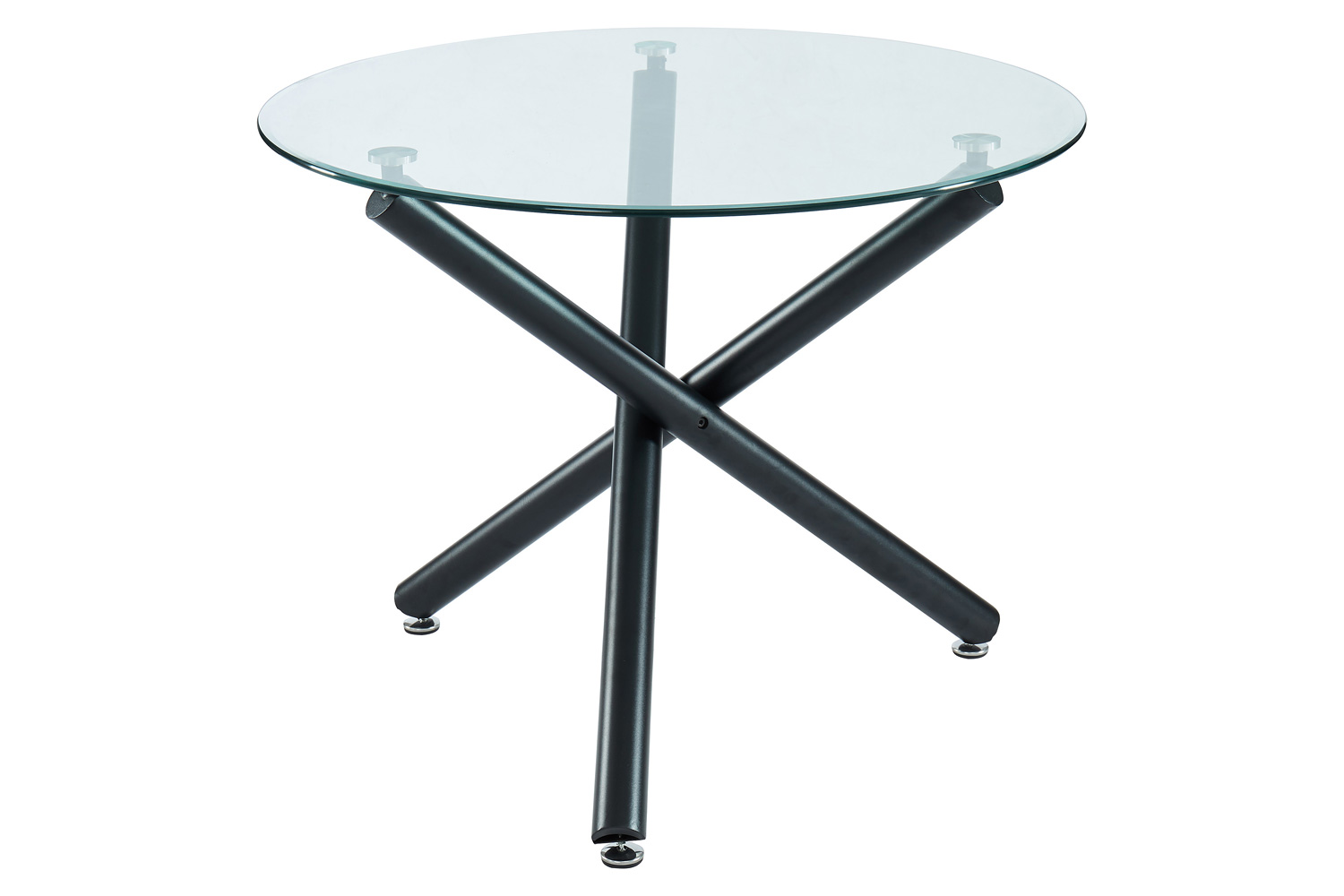 Worldwide Suzette/Olly Dining Set of 5 - Black Table/Gray Chair
