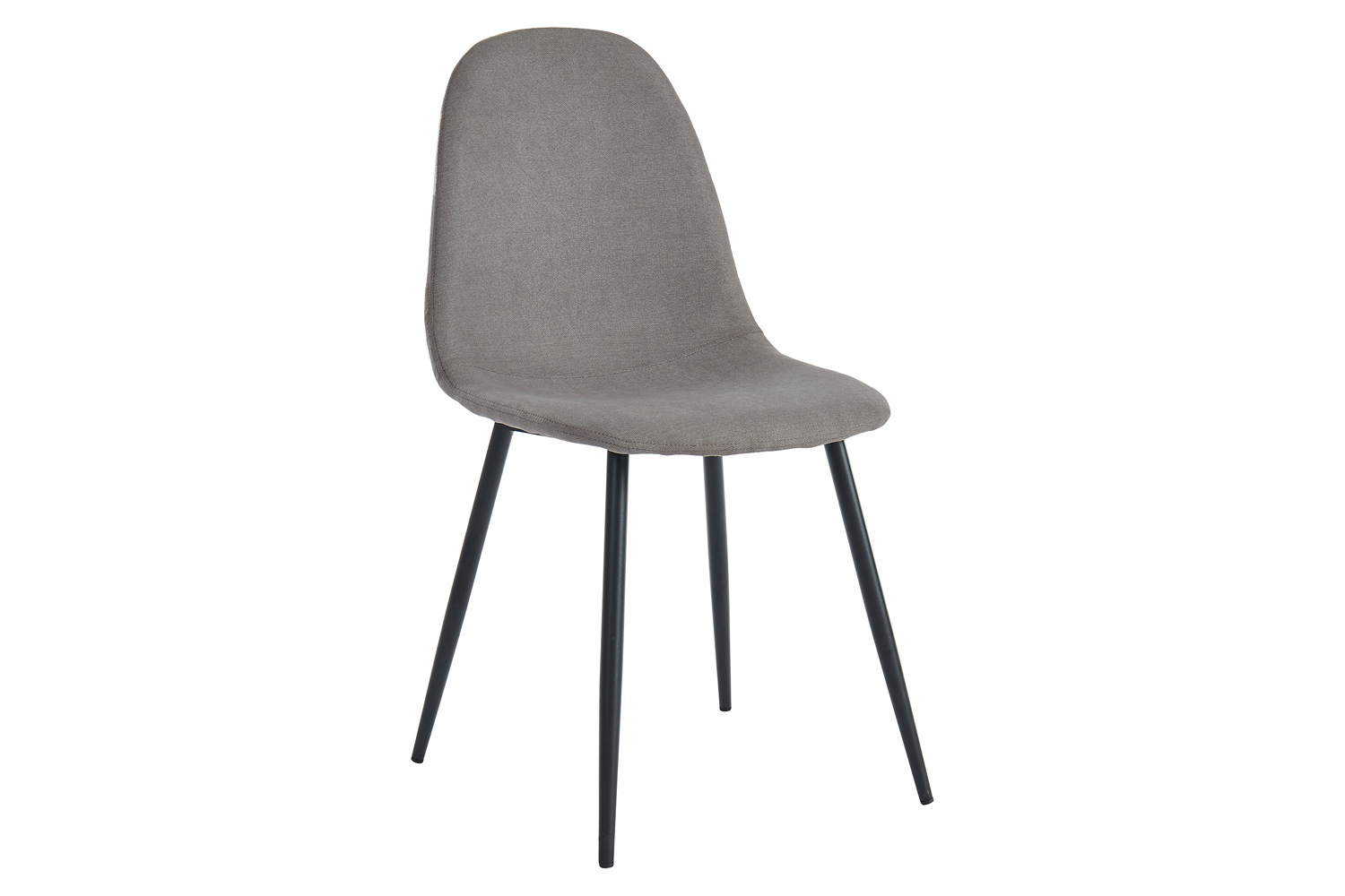 Worldwide Suzette/Olly Dining Set of 5 - Black Table/Gray Chair