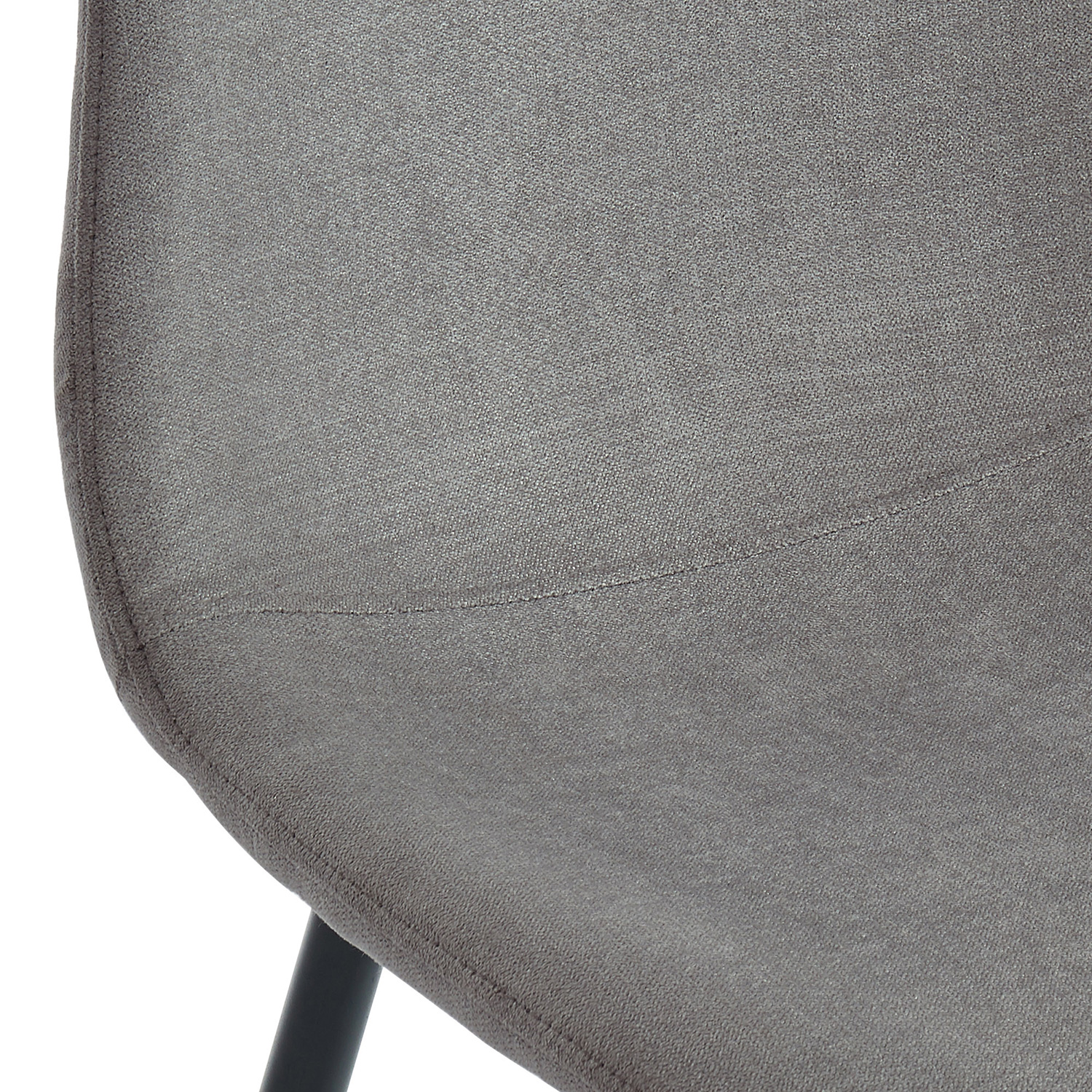 Worldwide Suzette/Olly Dining Set of 5 - Black Table/Gray Chair