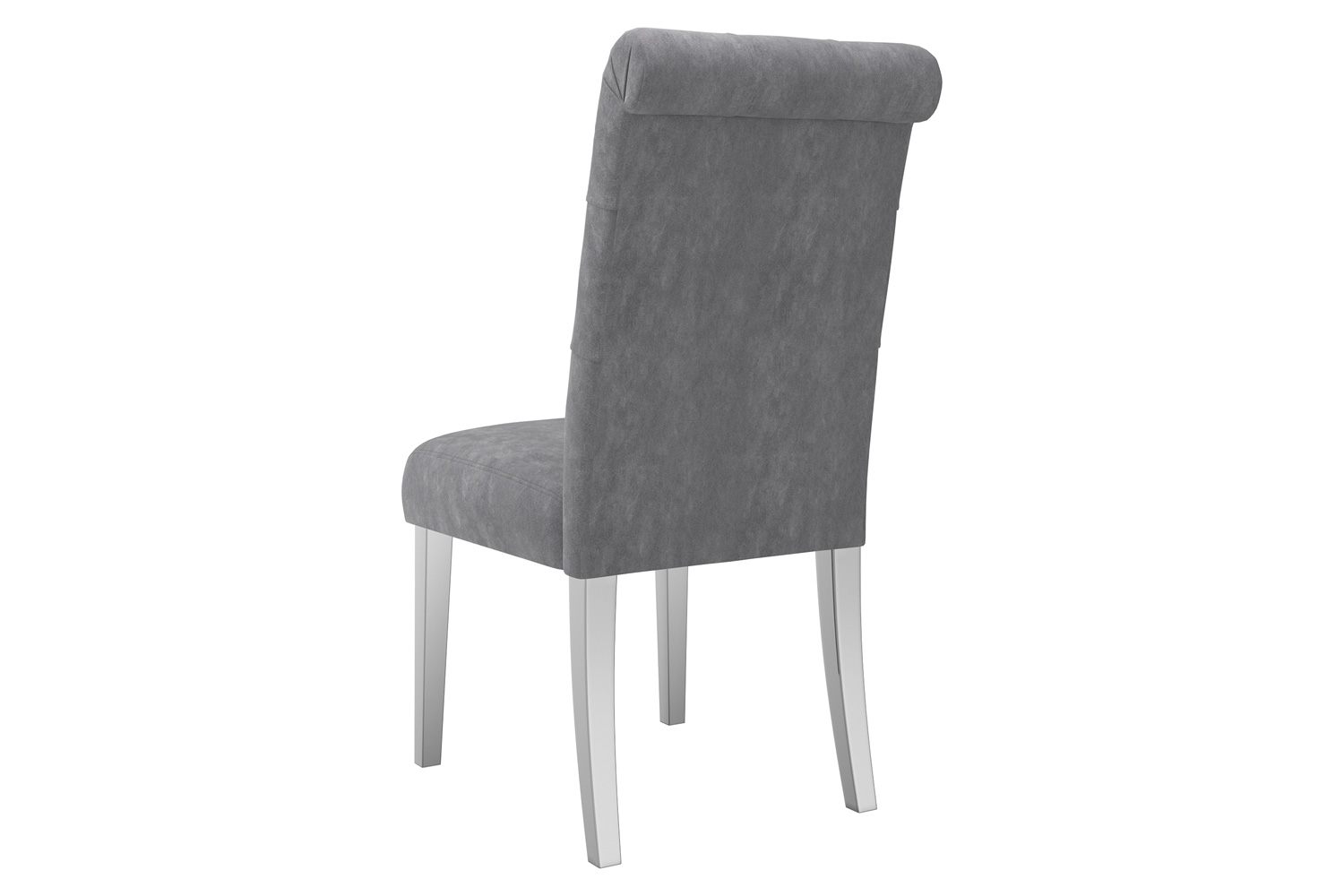 Worldwide Eros/Chloe Dining Set of 5 - Silver Table/Gray Chair