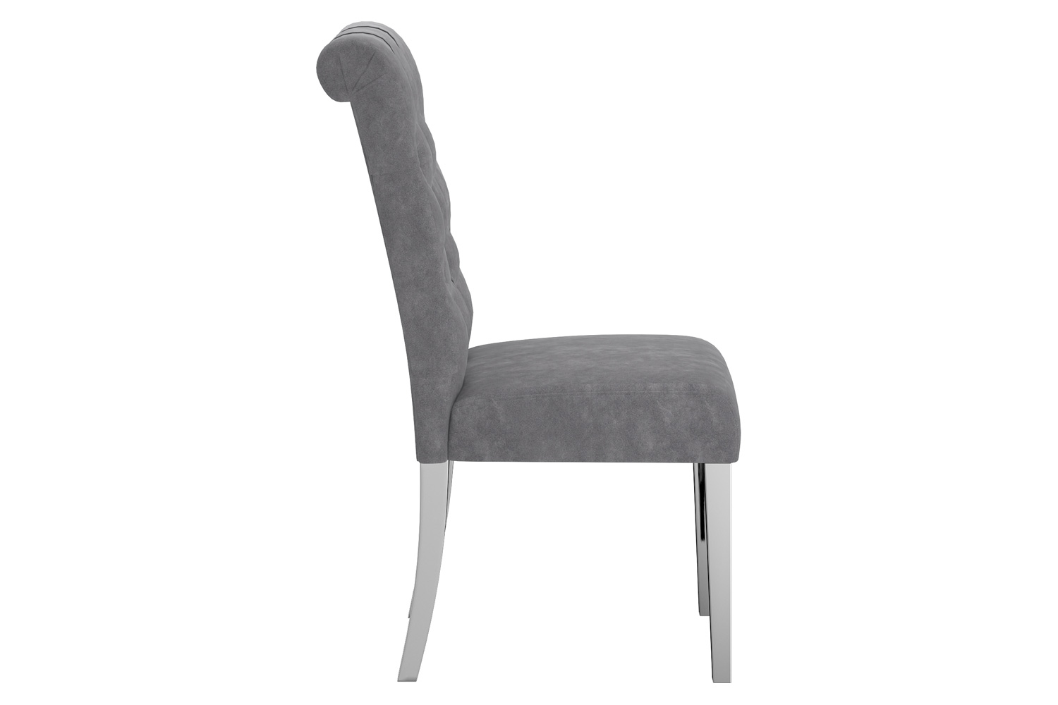 Worldwide Eros/Chloe Dining Set of 5 - Silver Table/Gray Chair