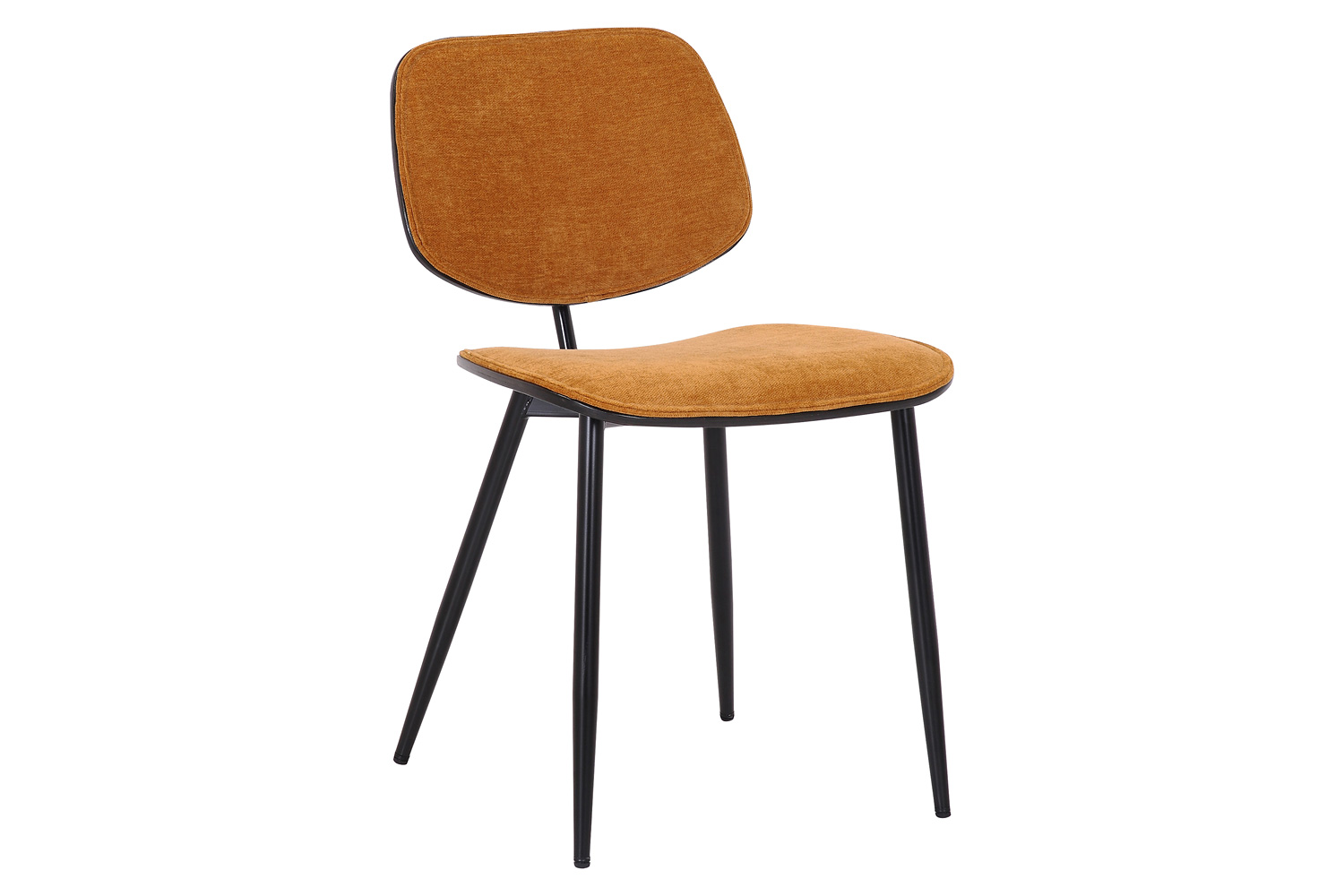 Worldwide Stark/Capri Dining Set of 7 - Black Table/Rust Chair