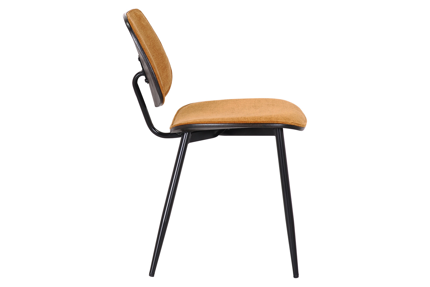 Worldwide Stark/Capri Dining Set of 7 - Black Table/Rust Chair