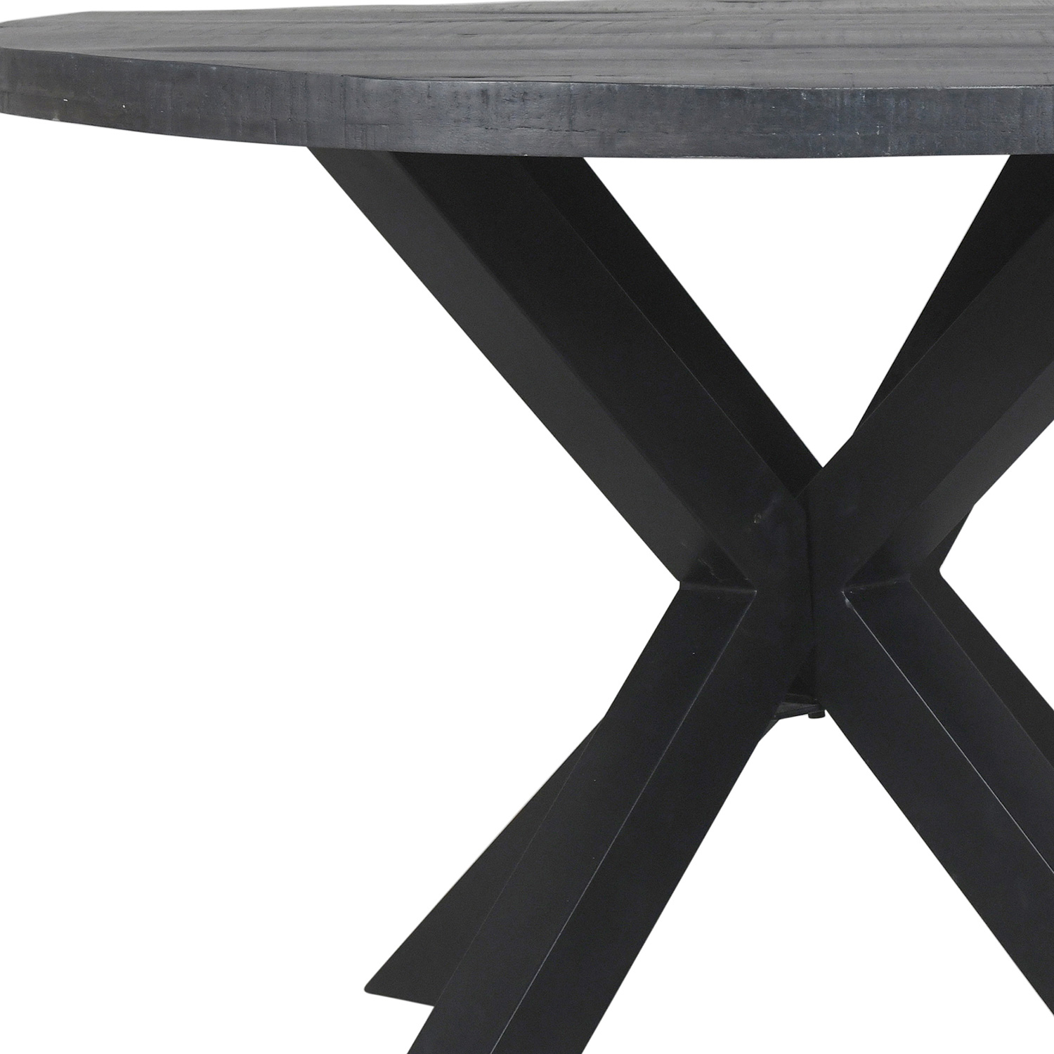 Worldwide Arhan/Mia Dining Set of 5 - Gray Table/Gray and Dark Gray Chair