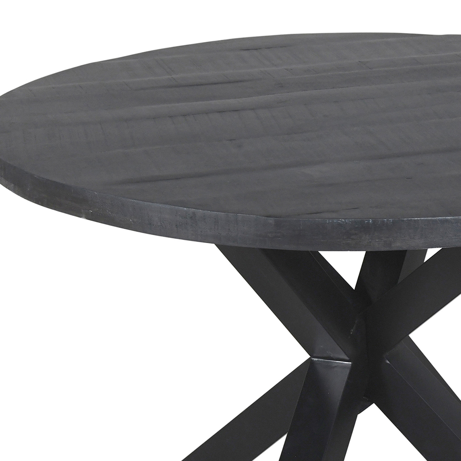 Worldwide Arhan/Melia Dining Set of 7 - Gray Table/Gray Chair