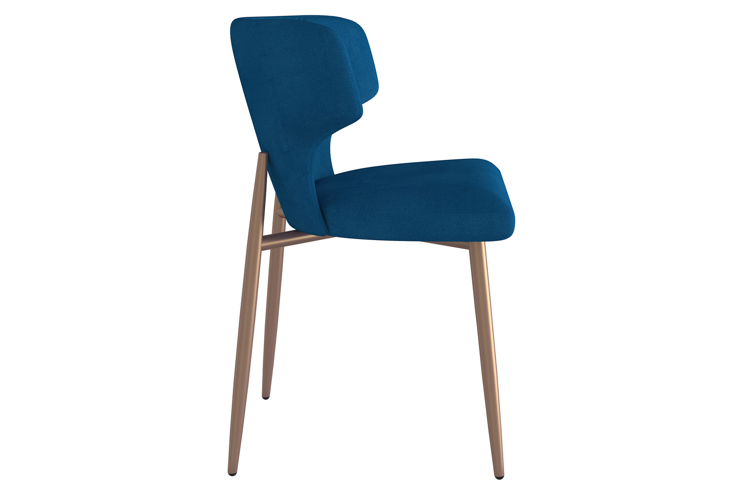 Worldwide Eclipse/Akira Dining Set of 7 - Black Table/Blue Chair