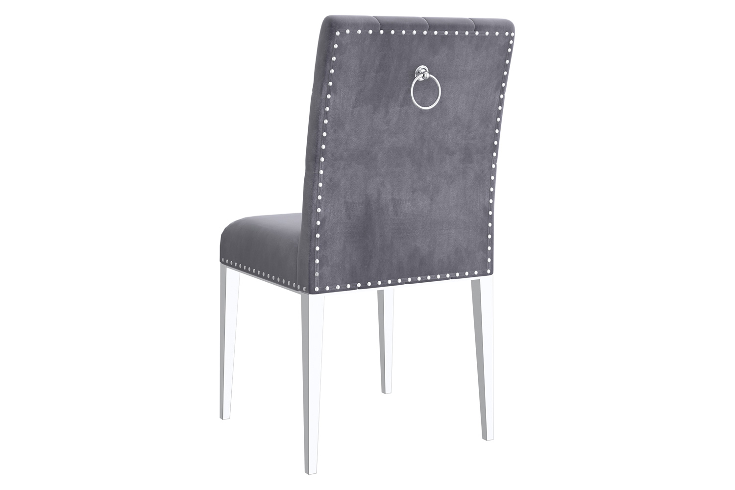 Worldwide Eclipse/Azul Dining Set of 7 - Oak Table/Gray and Chrome Chair