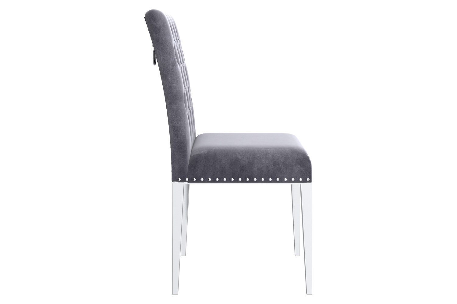 Worldwide Eclipse/Azul Dining Set of 7 - Oak Table/Gray and Chrome Chair