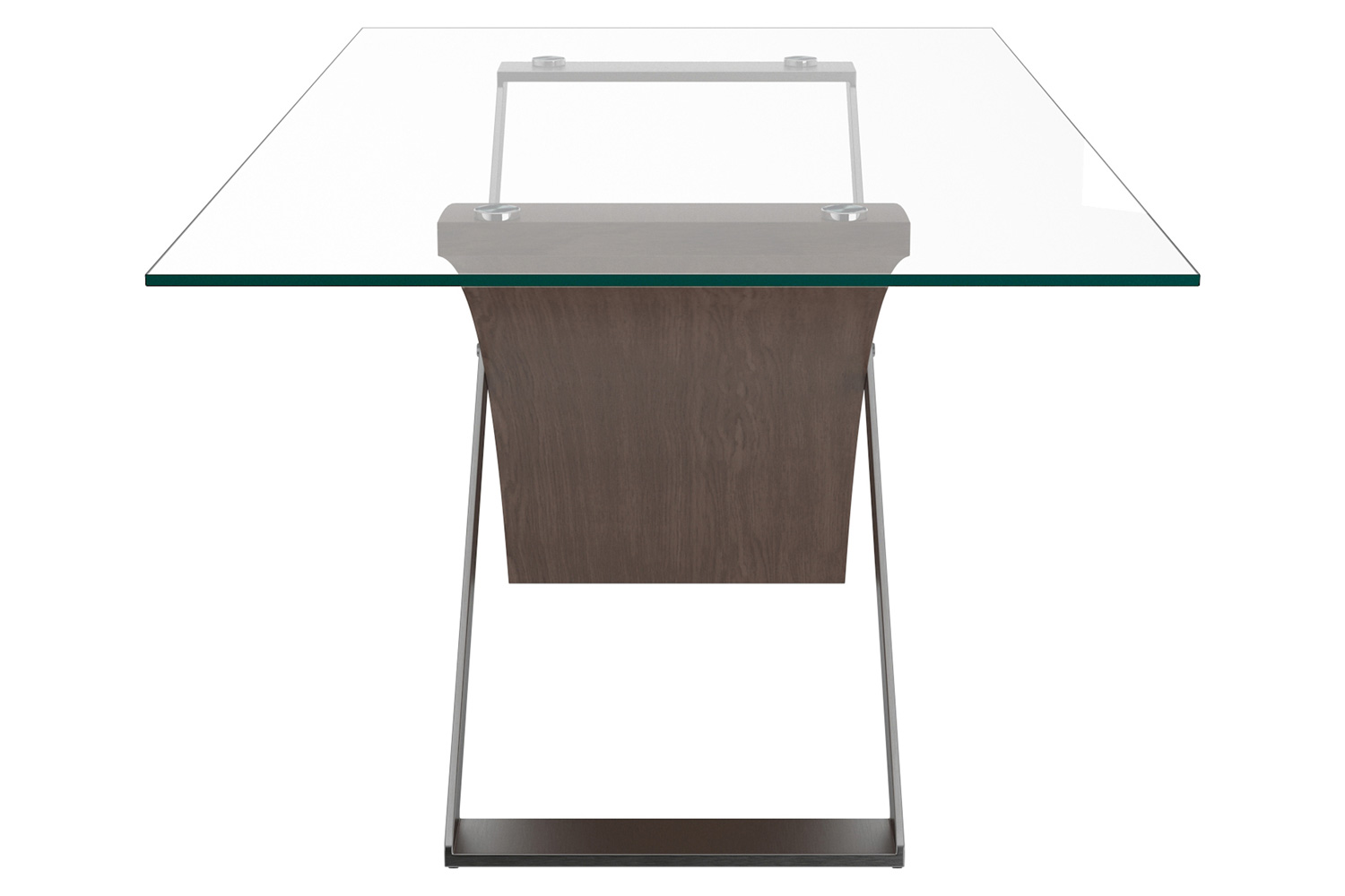 Worldwide Veneta/Gabi Dining Set of 7 - Walnut Table/Ivory Chair