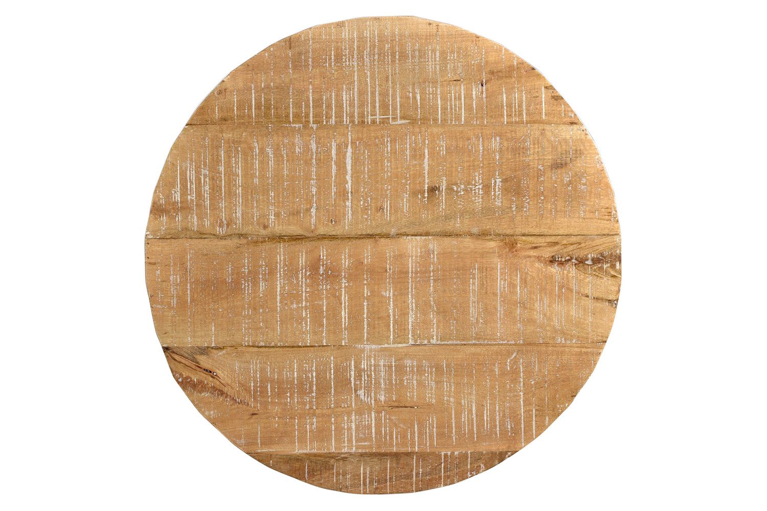 Worldwide Eva Round Coffee Table - Distressed Natural