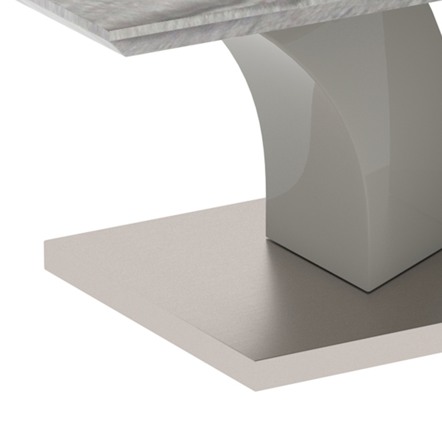 Worldwide - Napoli Rectangular Coffee Table in Light Gray