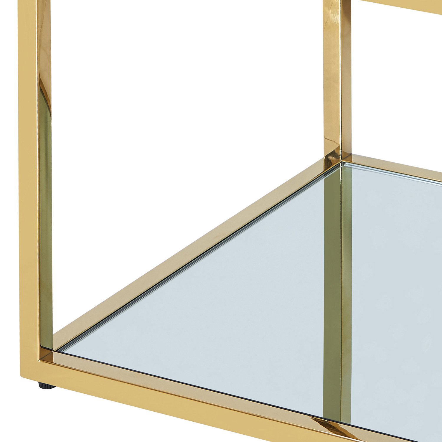 Worldwide Casini Large Square Coffee Table - Gold
