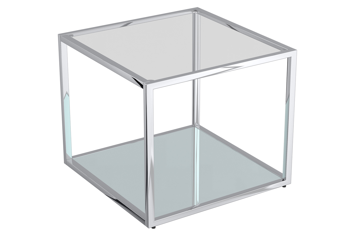 Worldwide Casini Multi-Tier Coffee Table Set of 4 - Silver