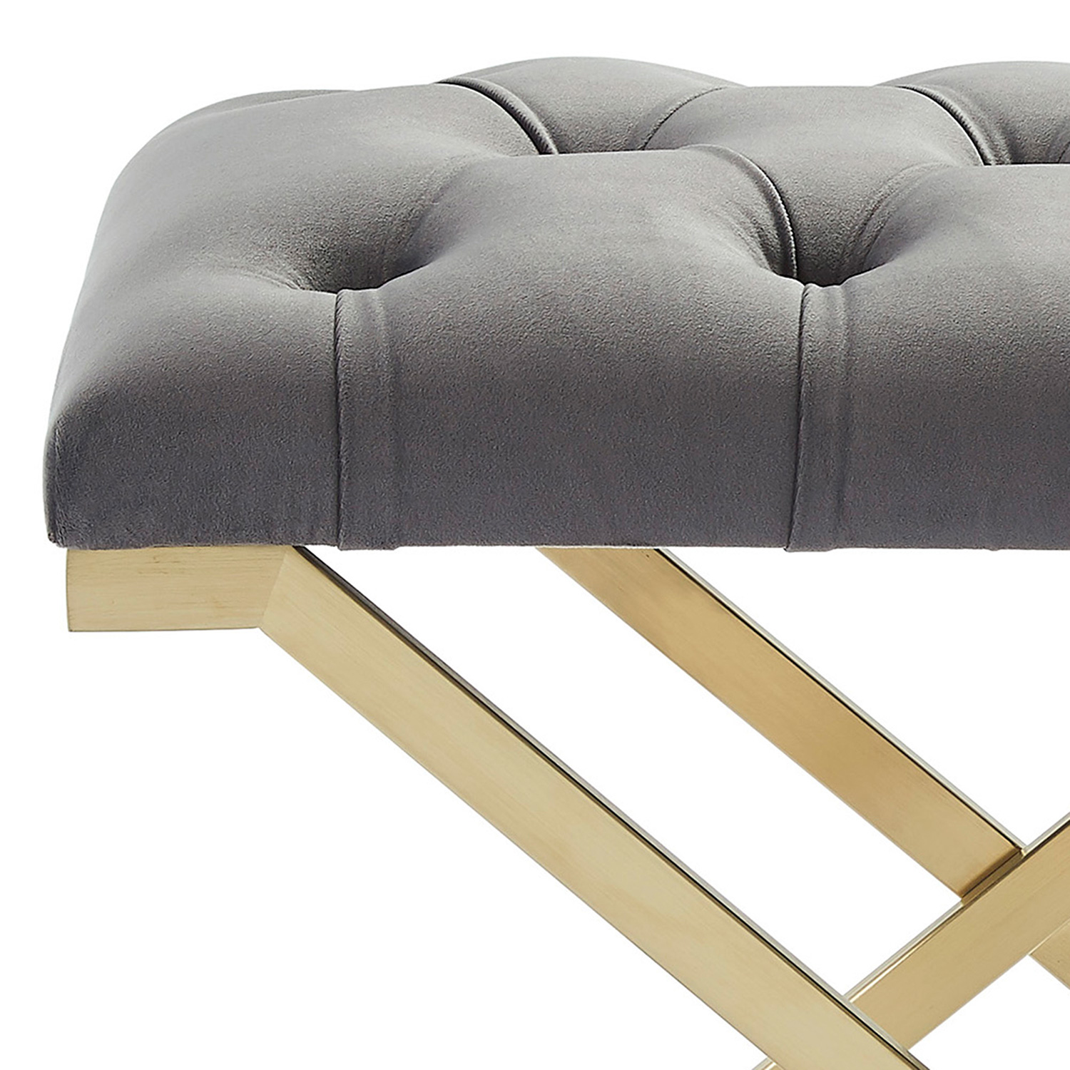 Worldwide Rada Bench - Gray/Brushed Gold