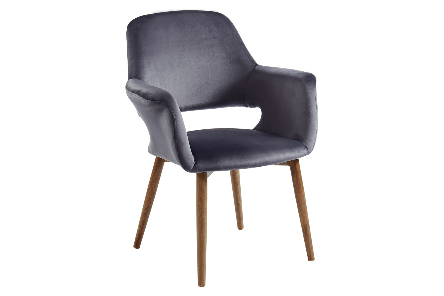 Worldwide Miranda Accent/Dining Chair - Gray/Walnut