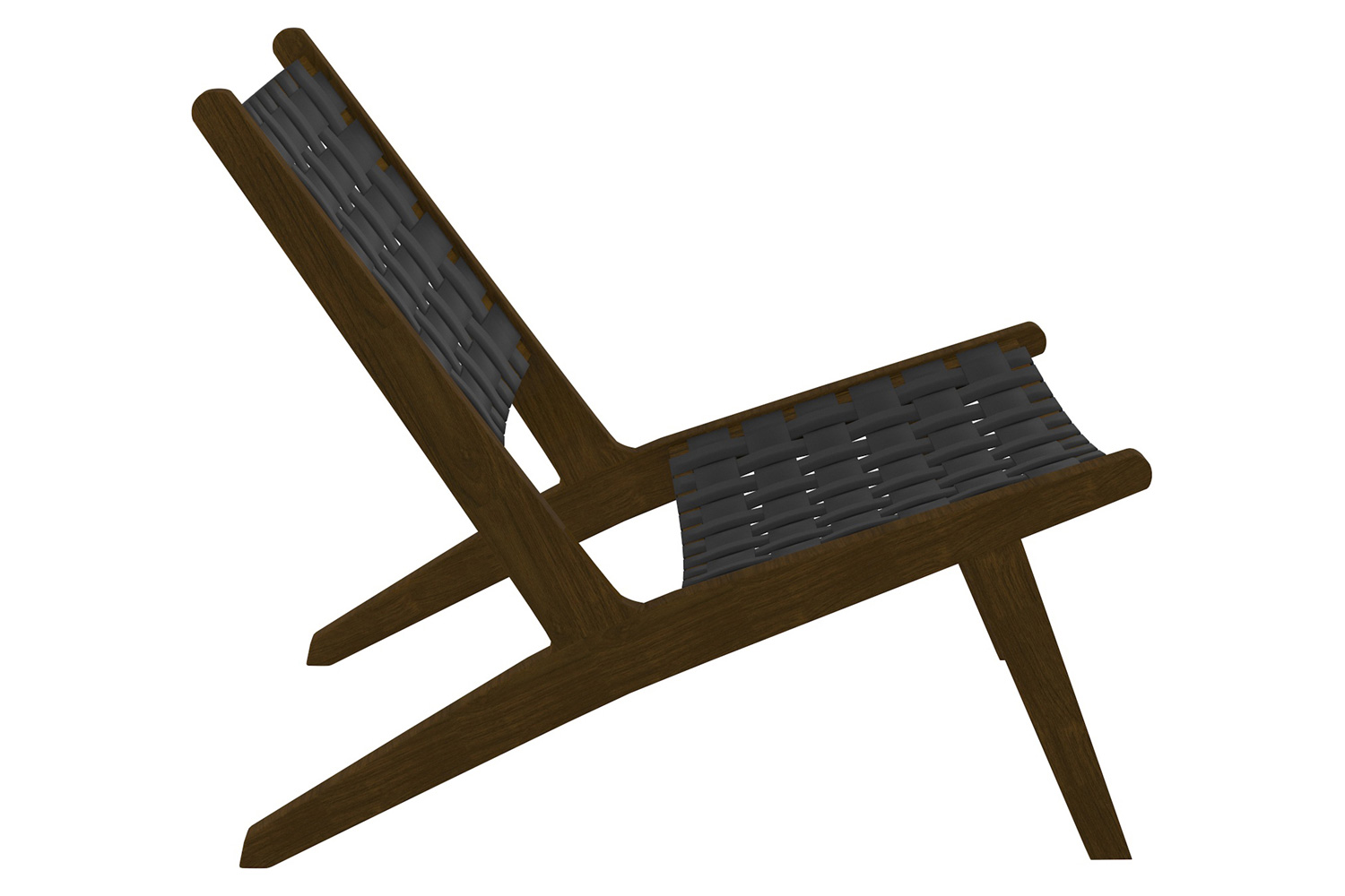 Worldwide Cyrus Accent Chair - Gray/Walnut