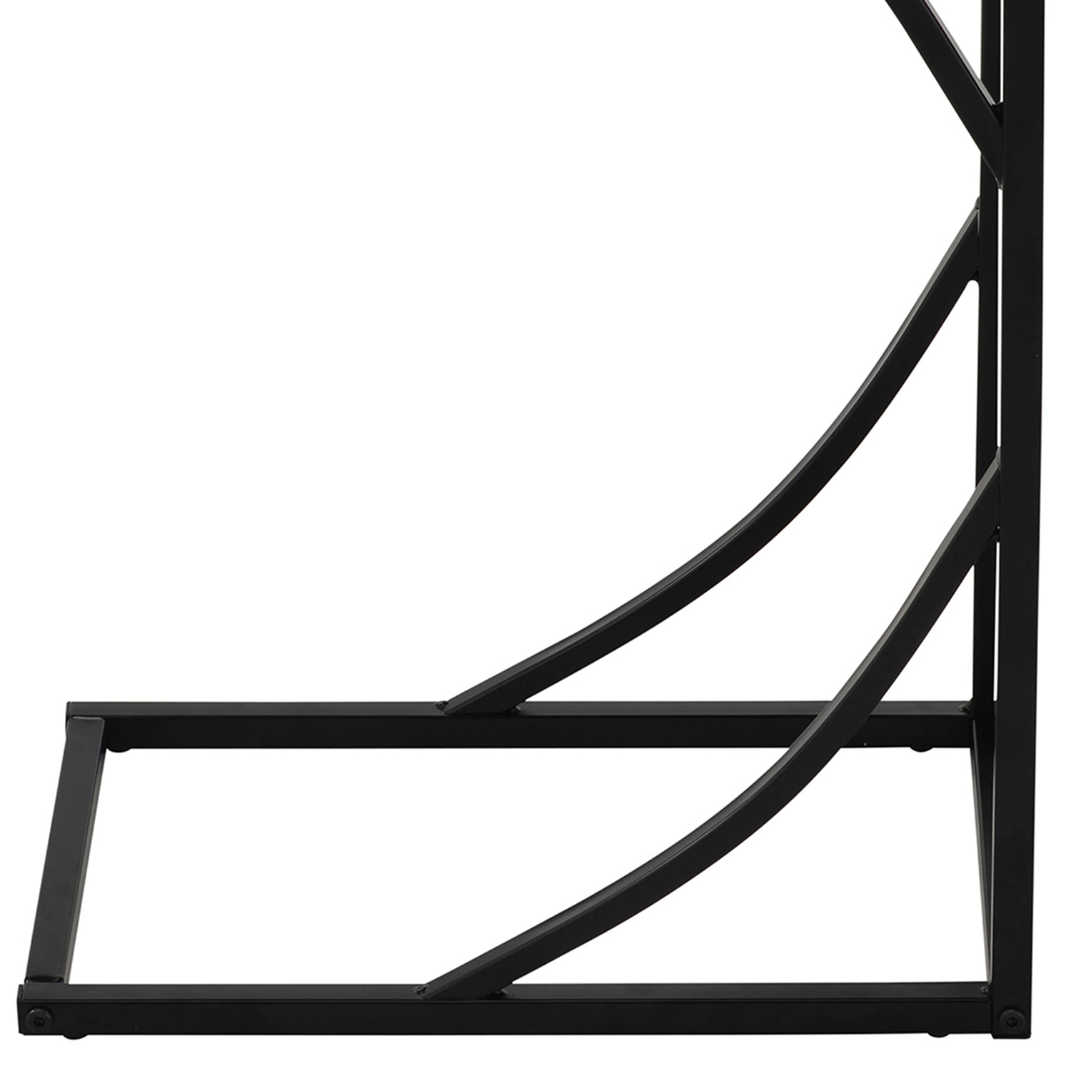 Worldwide Darcy Accent Table - Cement/Black