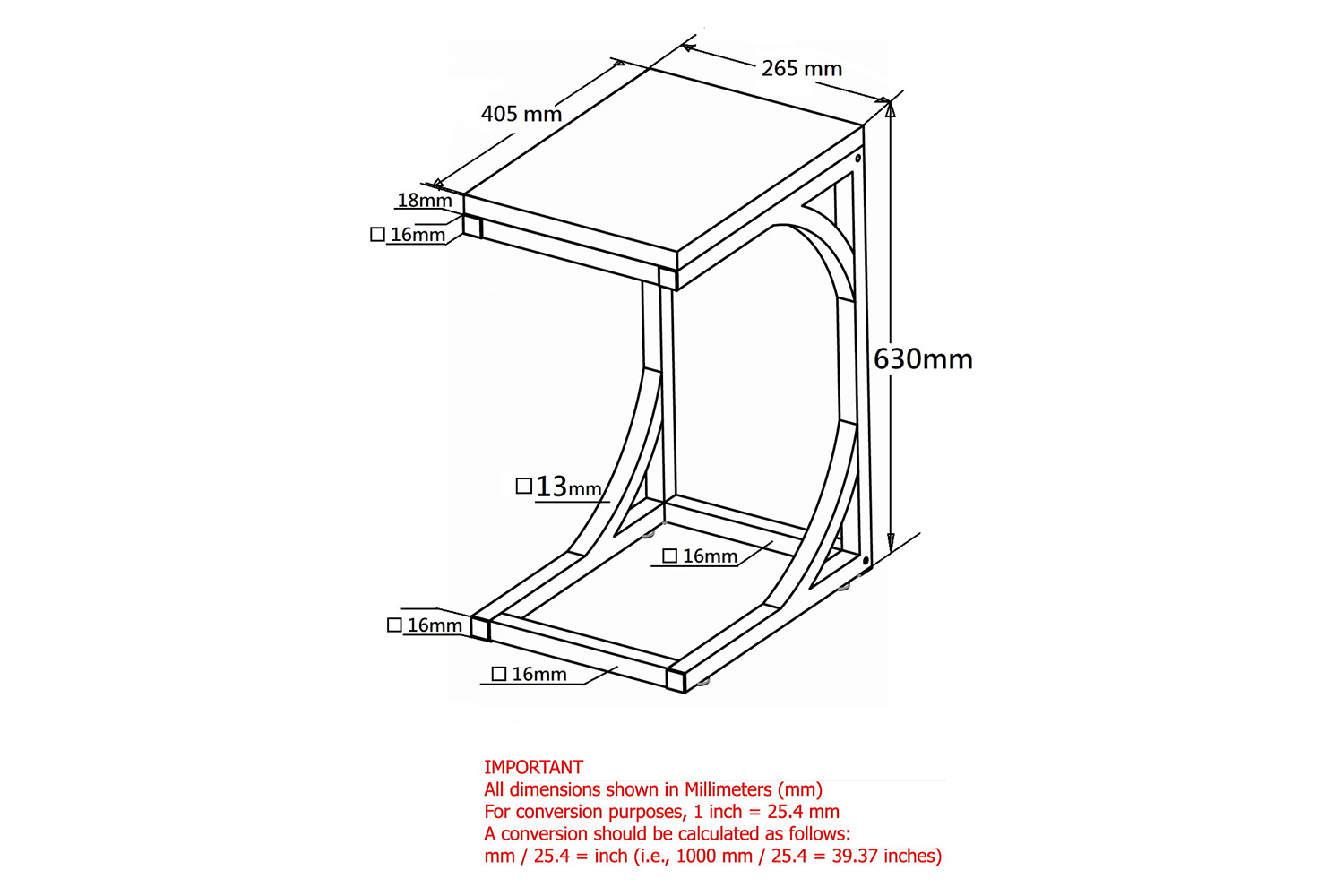 Worldwide Darcy Accent Table - Cement/Black