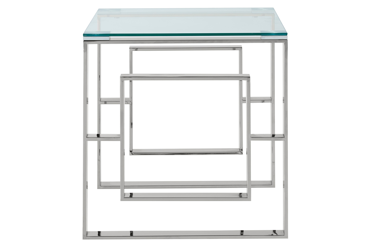Worldwide Eros Accent Table - Silver