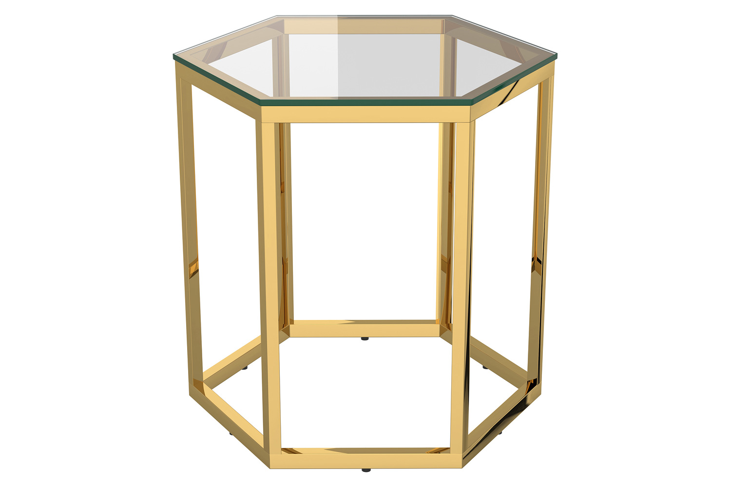 Worldwide Fleur Accent Table - Gold