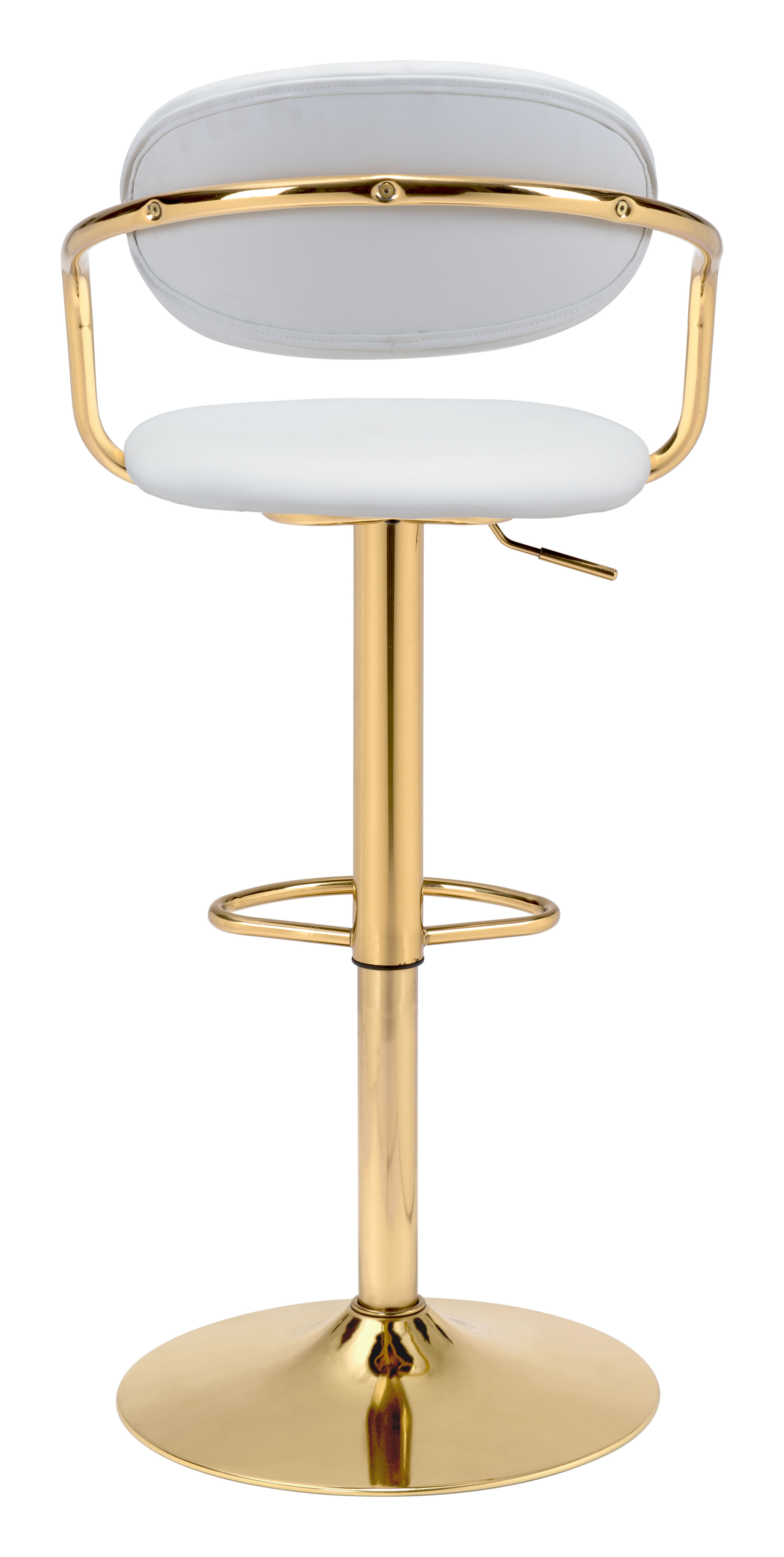 ZUO Gusto Barstool - White/Gold