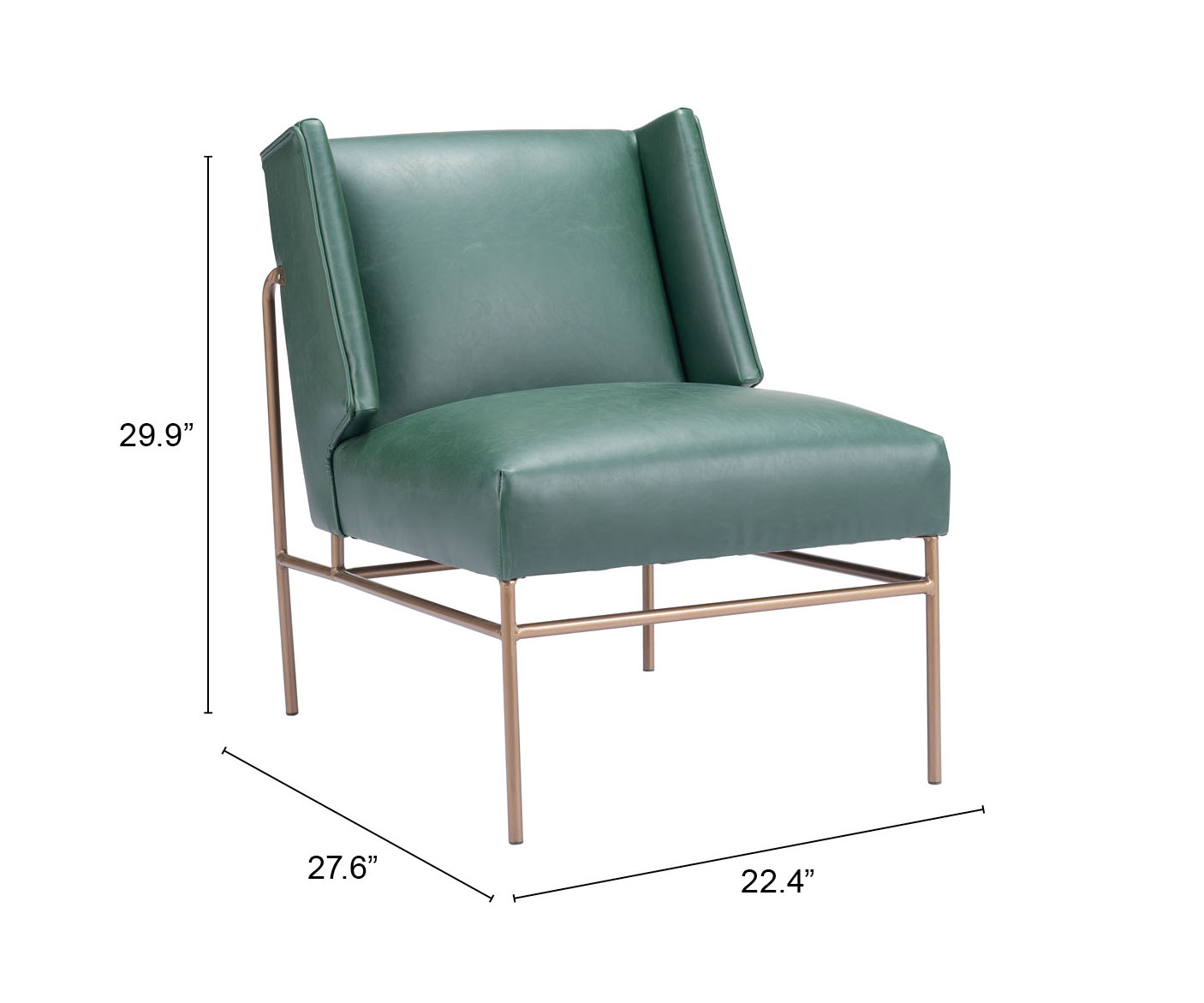 ZUO Atlanta Accent Chair - Green