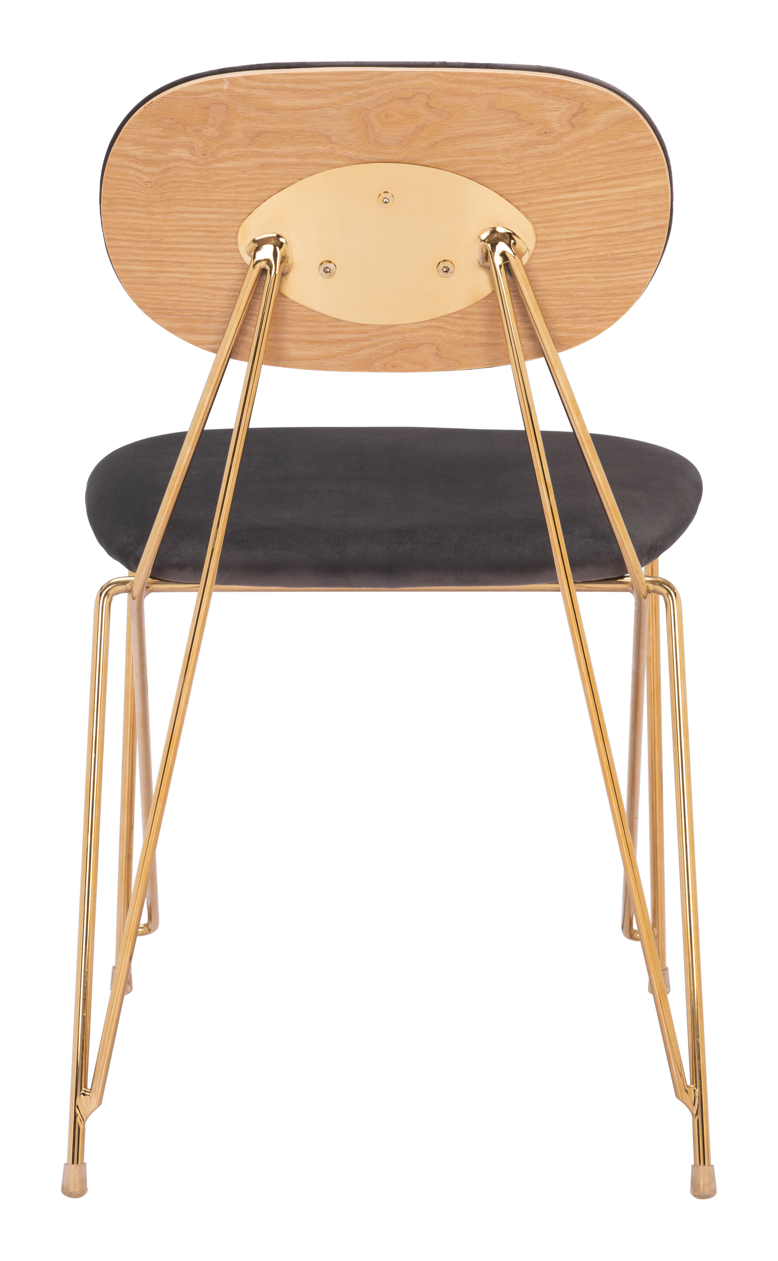ZUO - Georges Dining Chair (Set of 2) in Gray/Gold