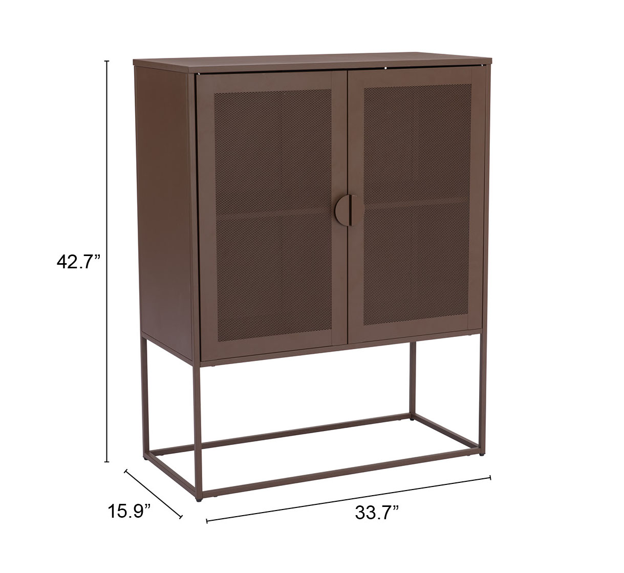 ZUO Lazaro Cabinet - Bronze