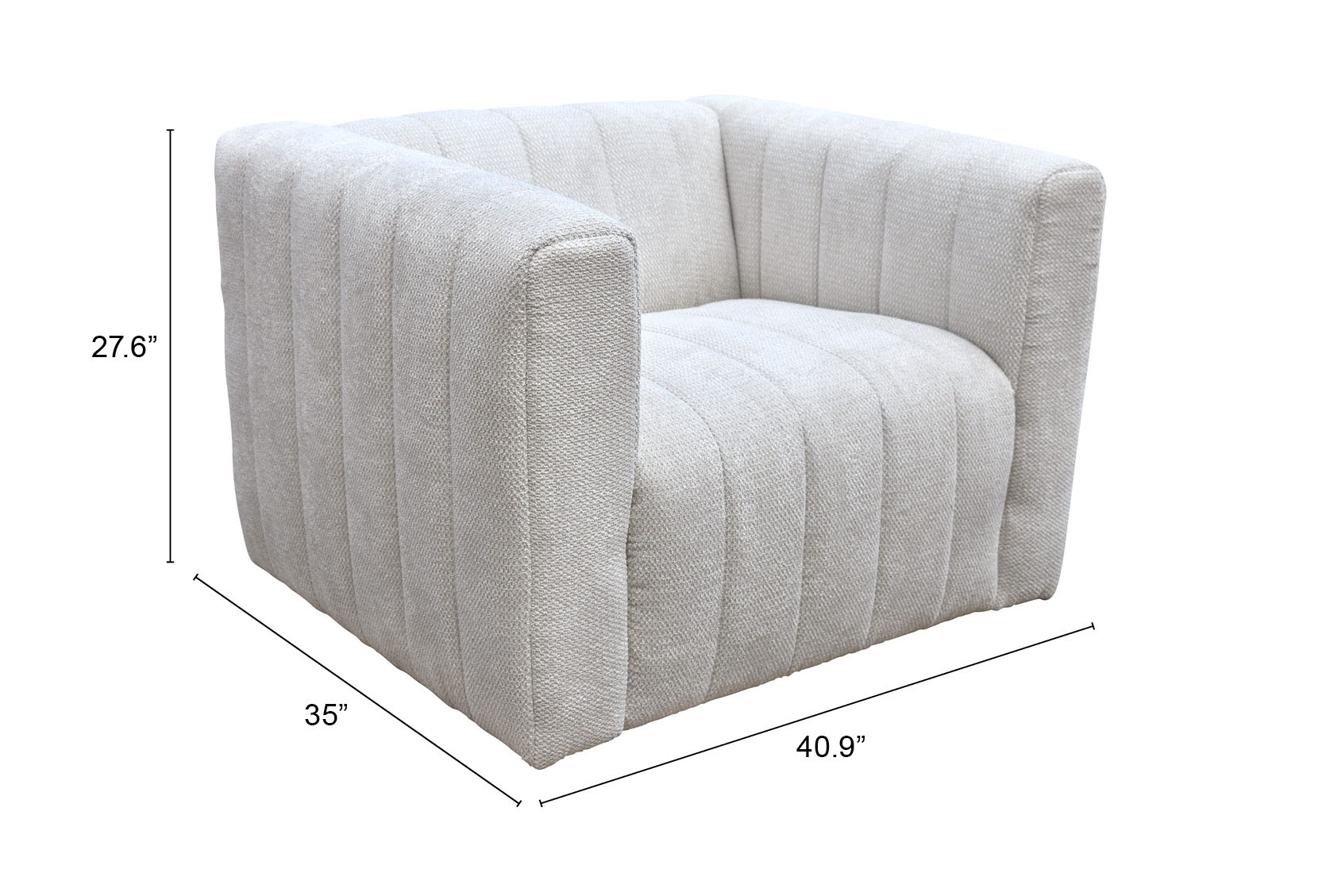 ZUO Puerto Plata Armchair - Dason Snow