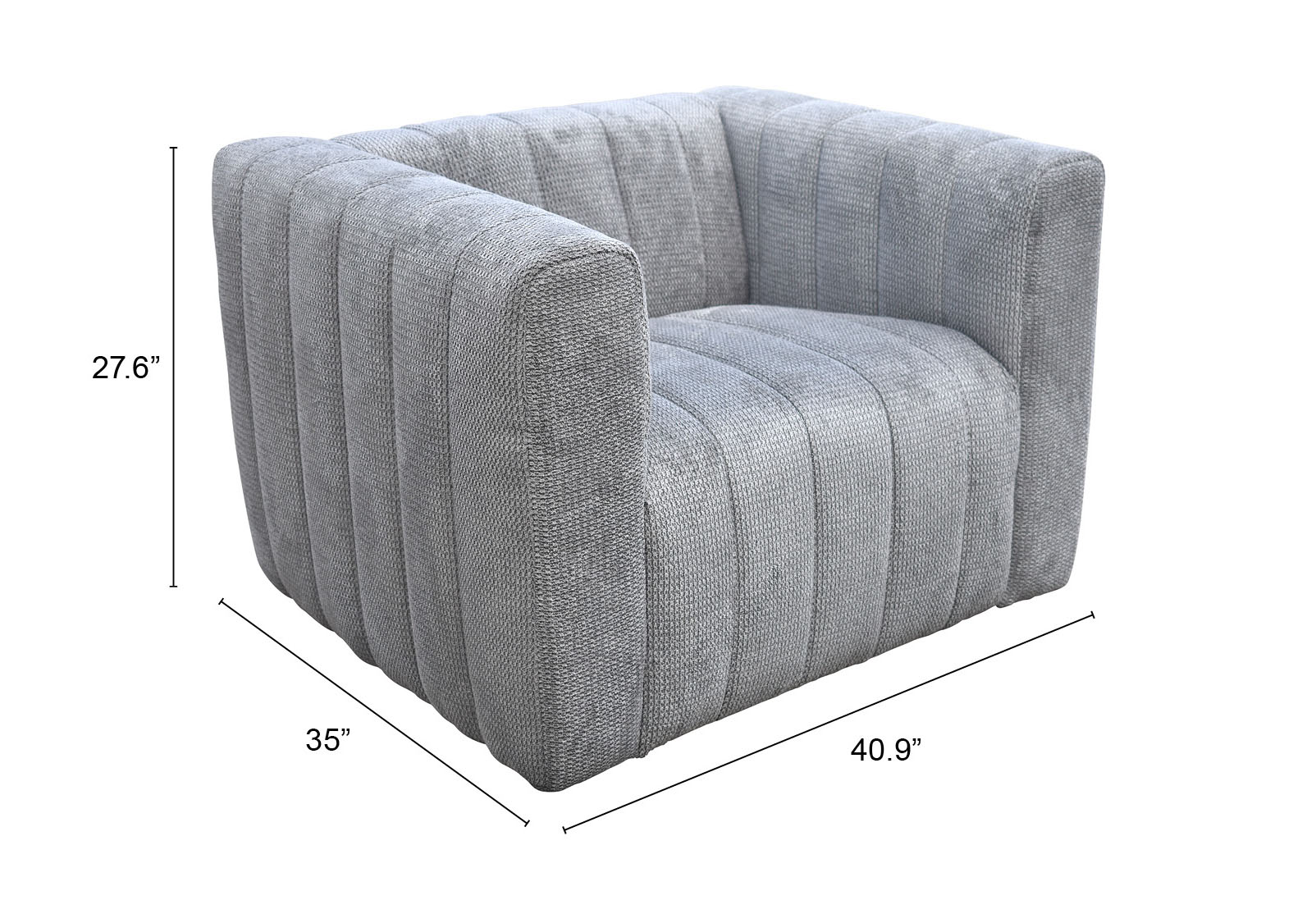 ZUO Puerto Plata Armchair - Dason Granite