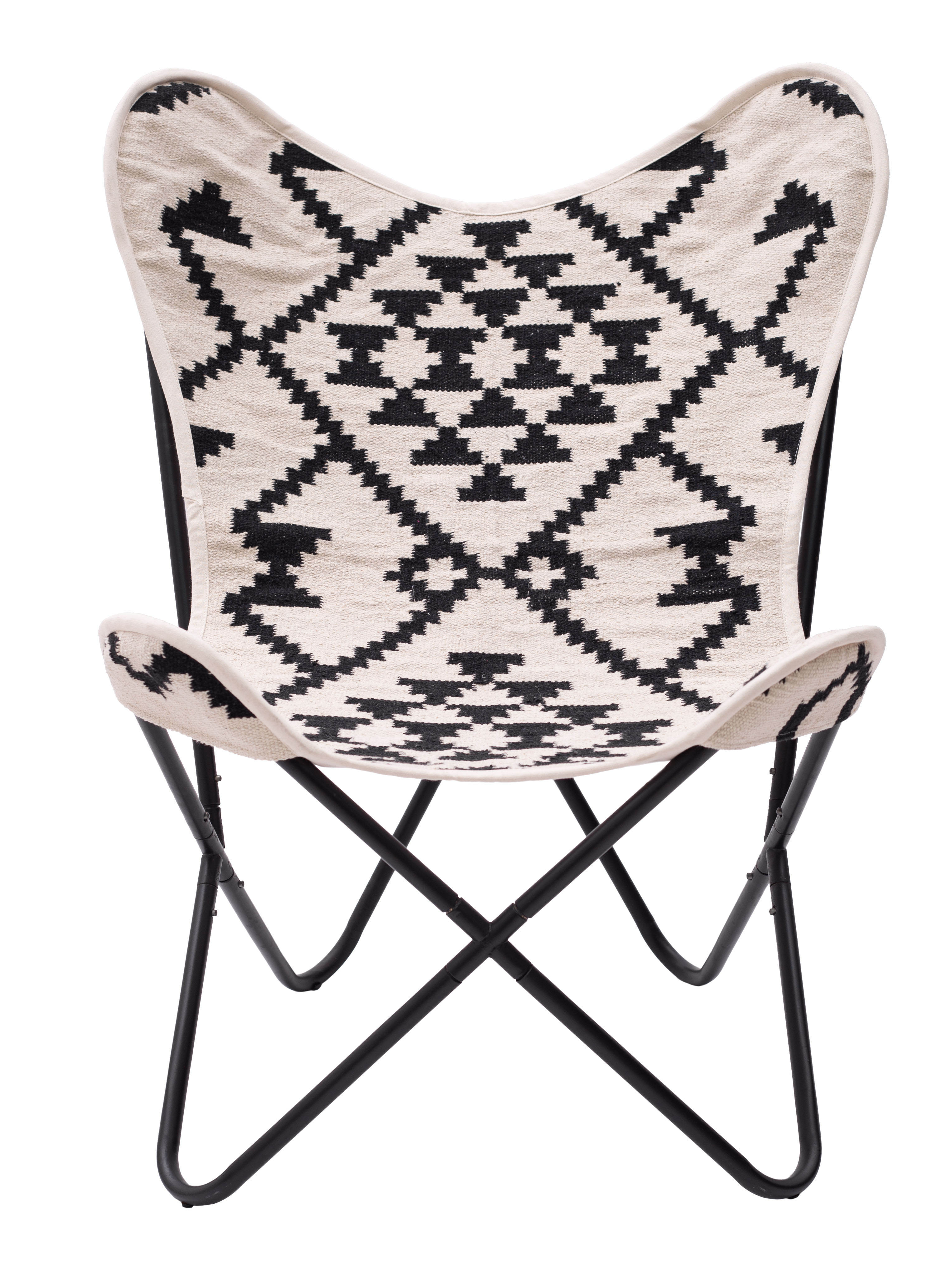 ZUO Rabat Accent Chair - Beige/Black
