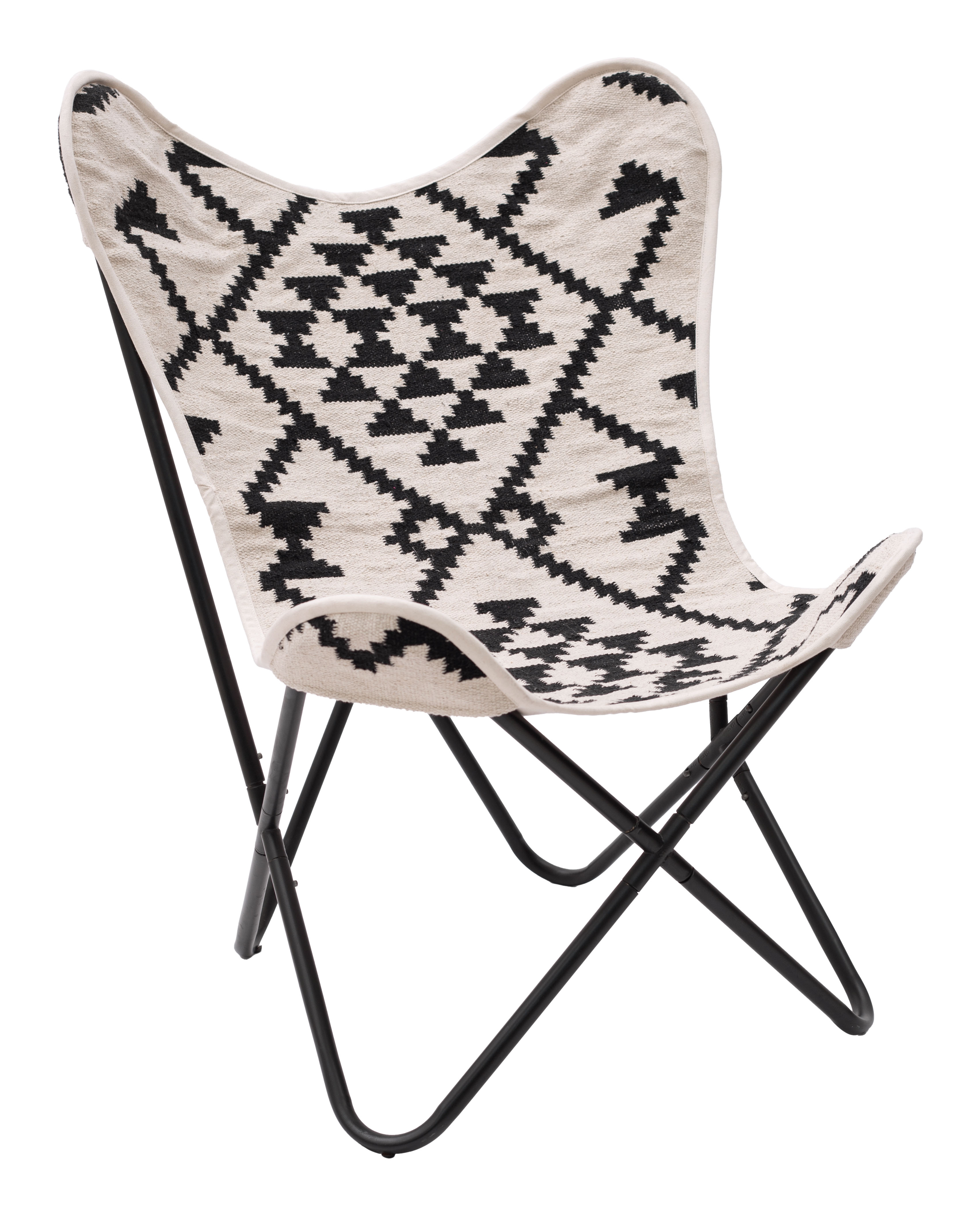 ZUO Rabat Accent Chair - Beige/Black