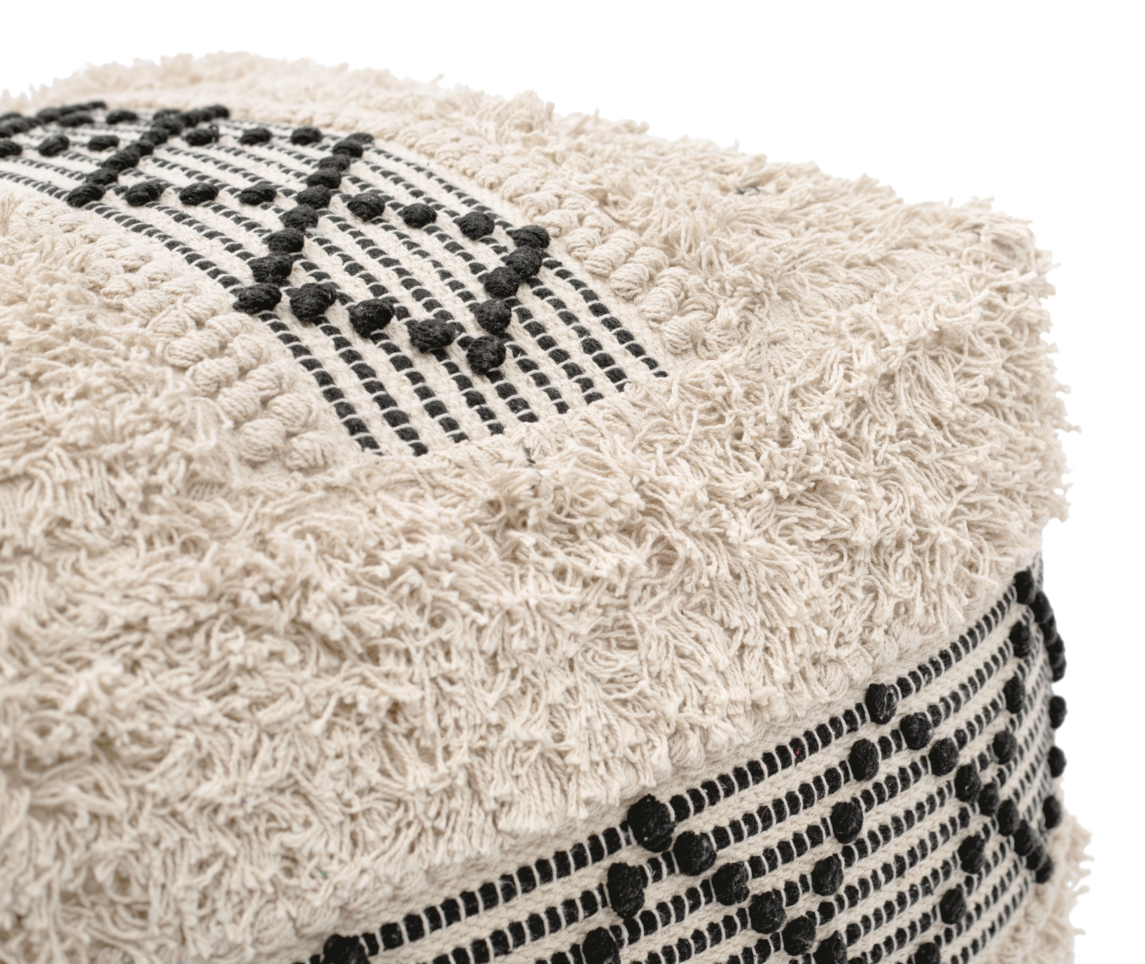 ZUO - Pisco Ottoman in Beige/Black