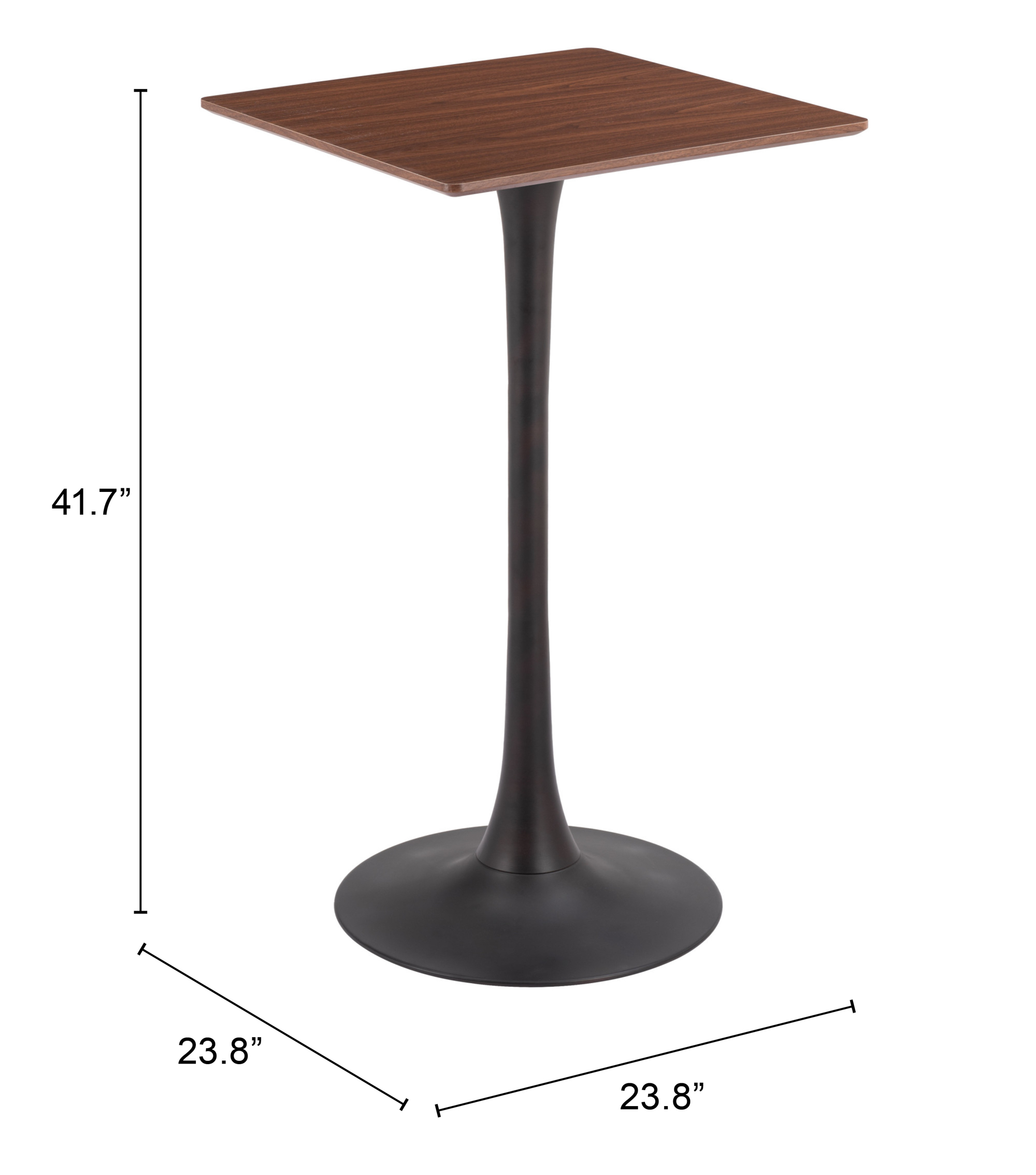 ZUO Valleta Bar Table - Brown