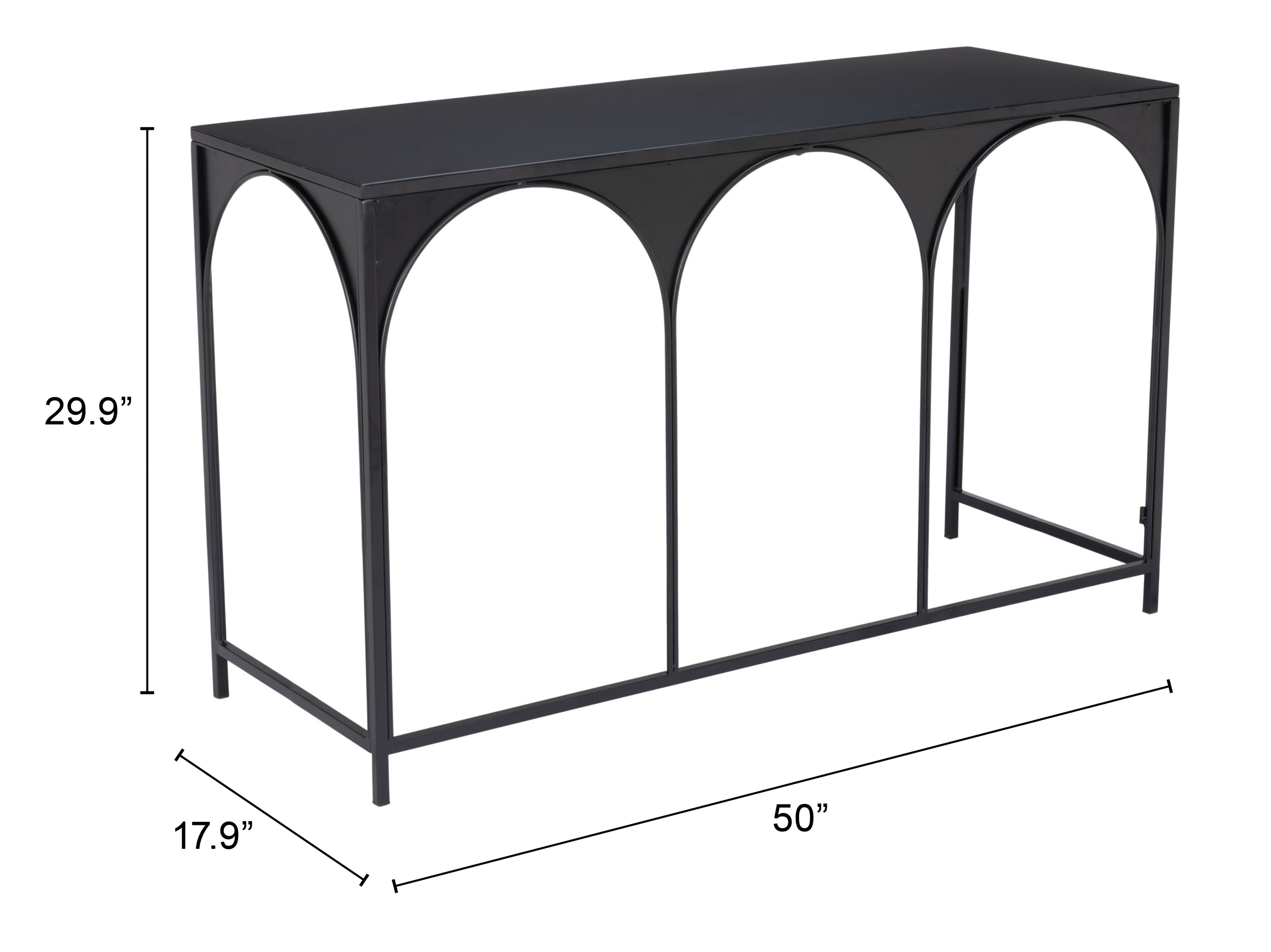 ZUO - Loriet Console Table in Black