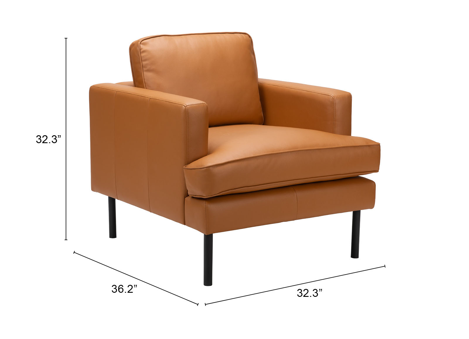 ZUO Decade Armchair - Brown