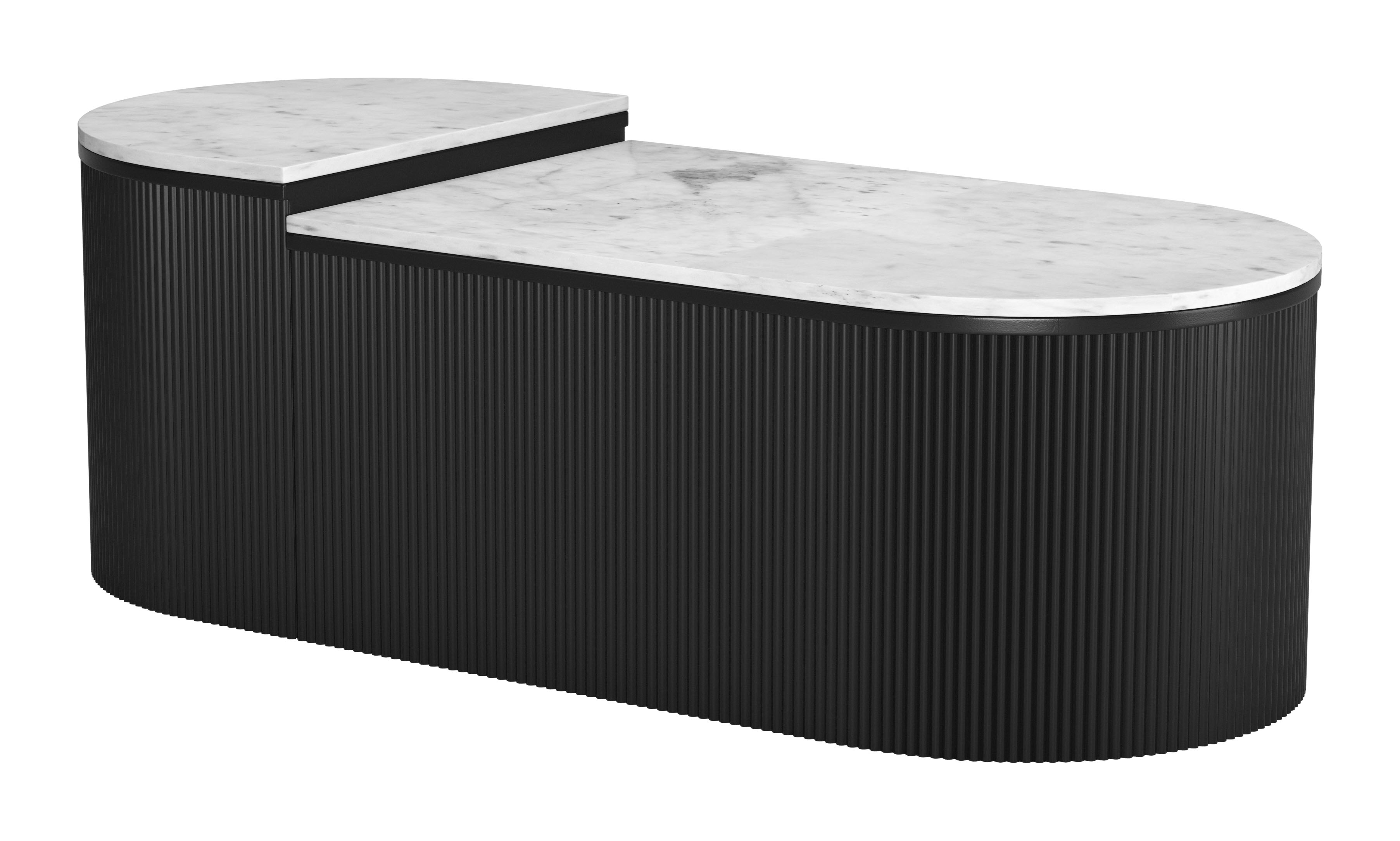ZUO - Ormara Coffee Table Set (2-Piece) in White/Black