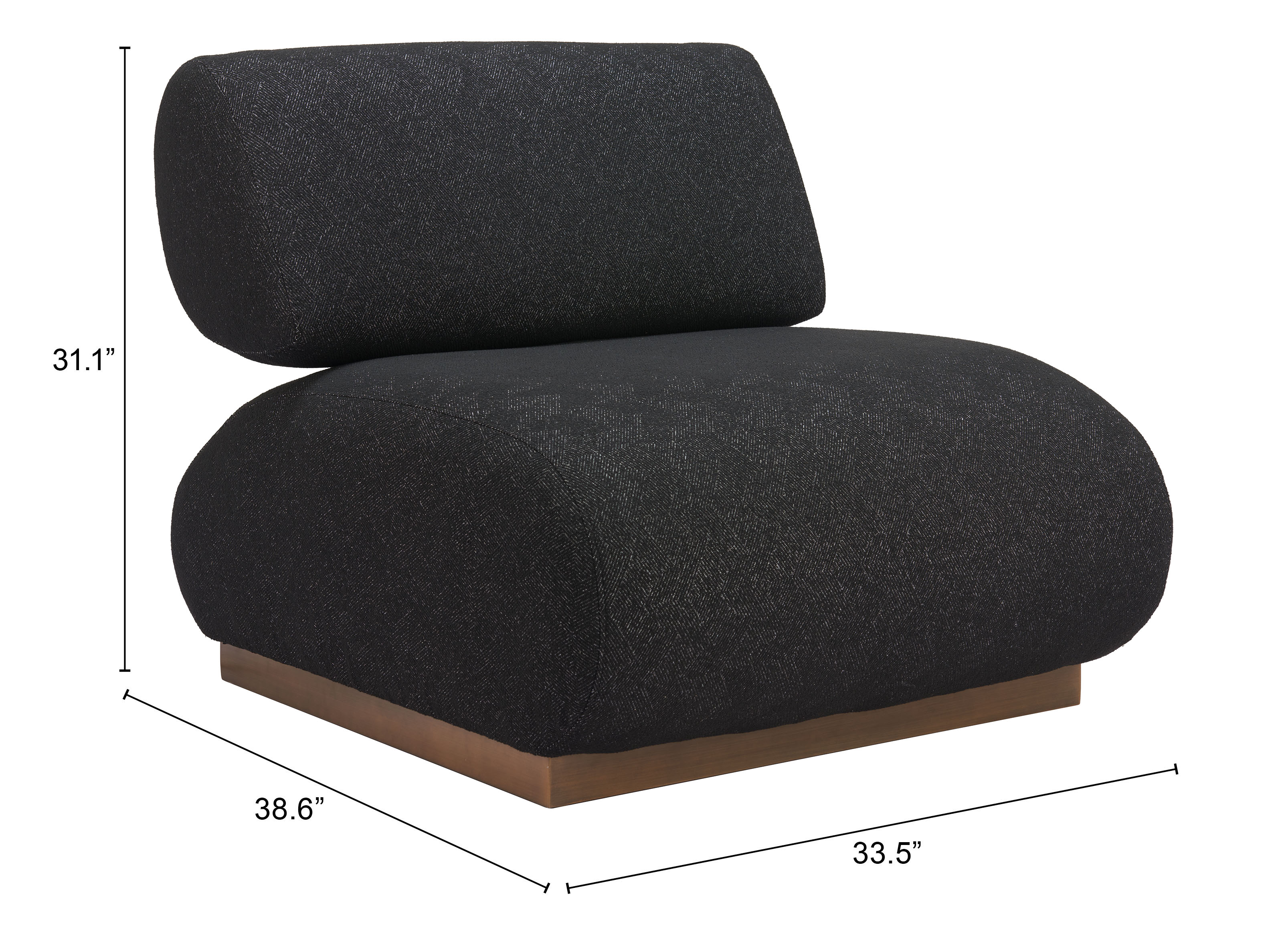 ZUO - Barsa Accent Chair in Black