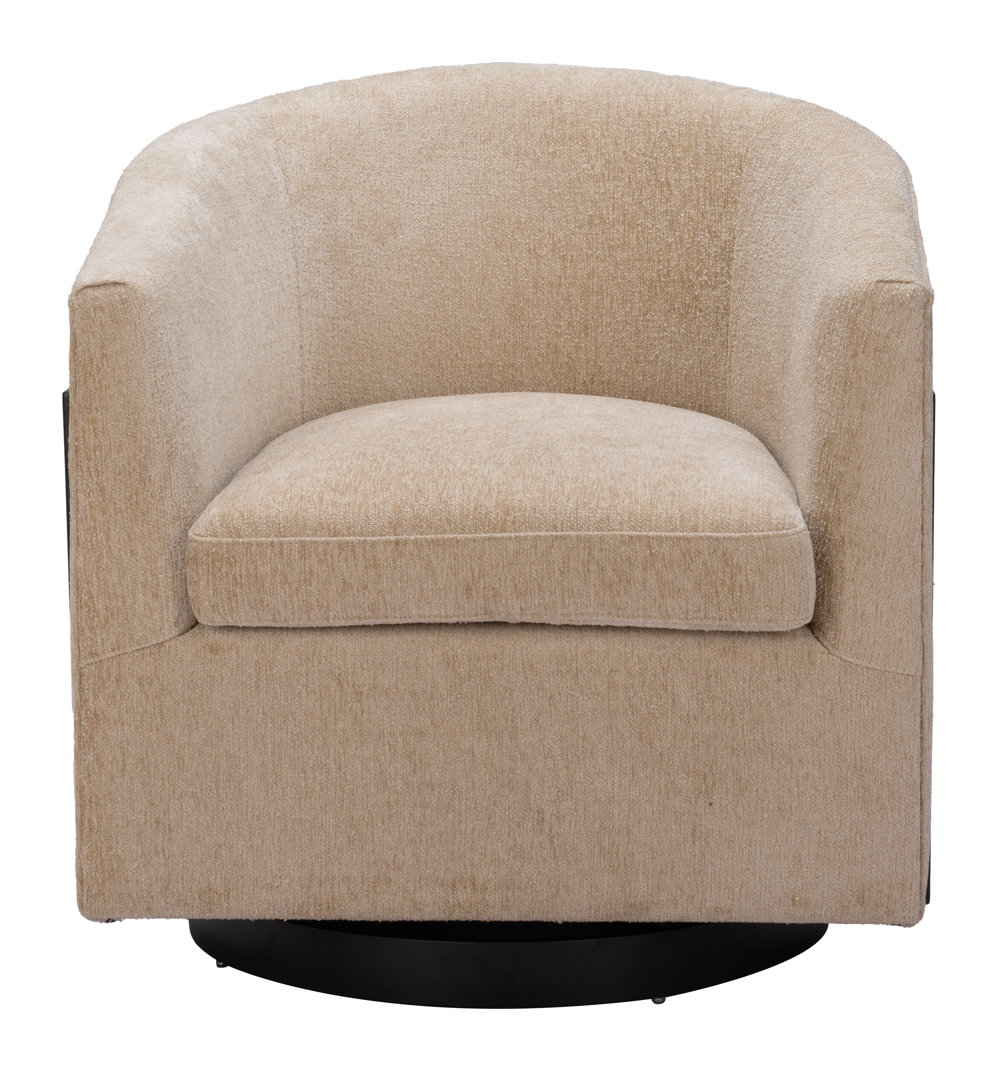 ZUO - Hanko Swivel Chair in Golden Beige