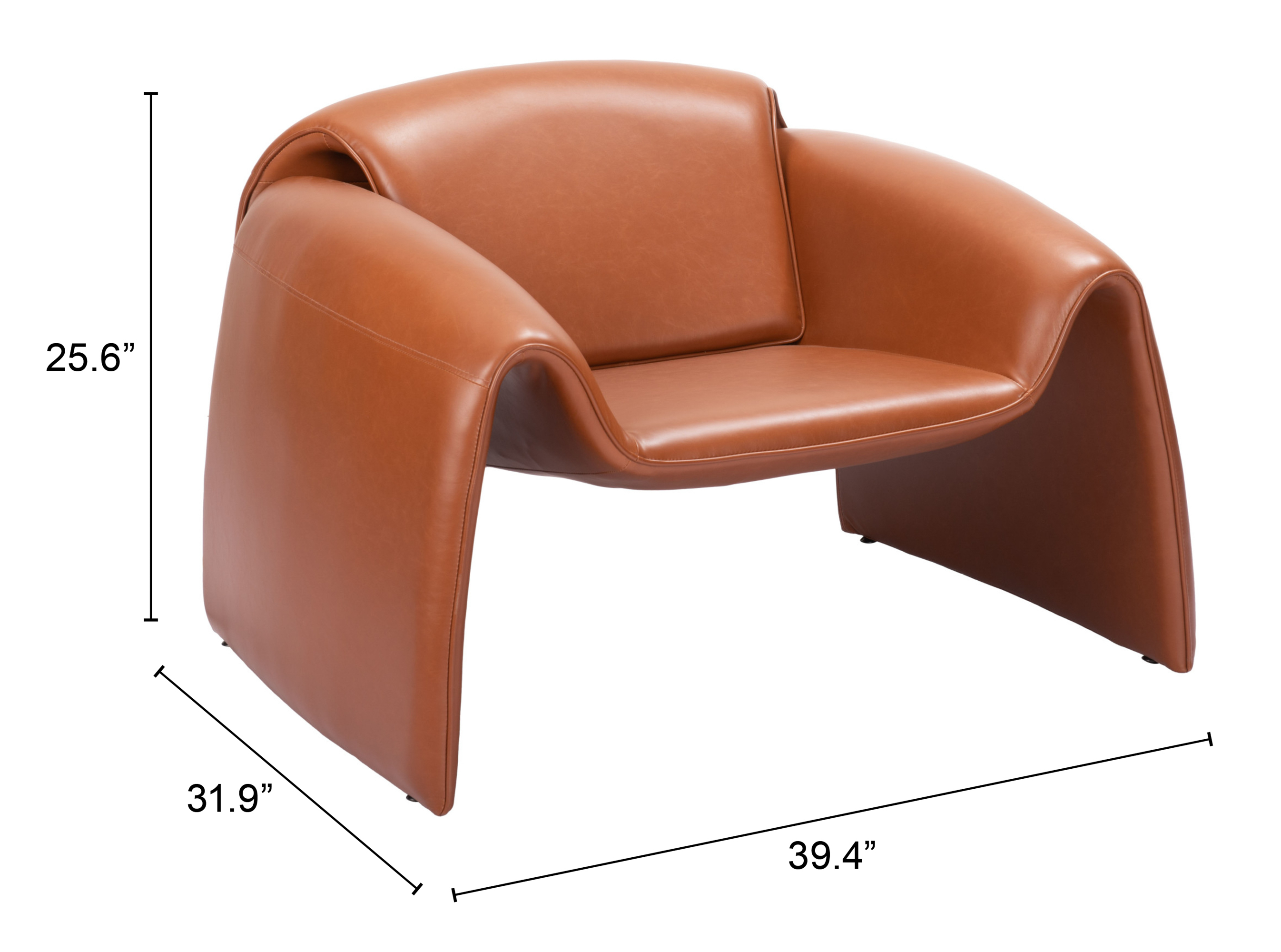 ZUO Horten Accent Chair - Brown