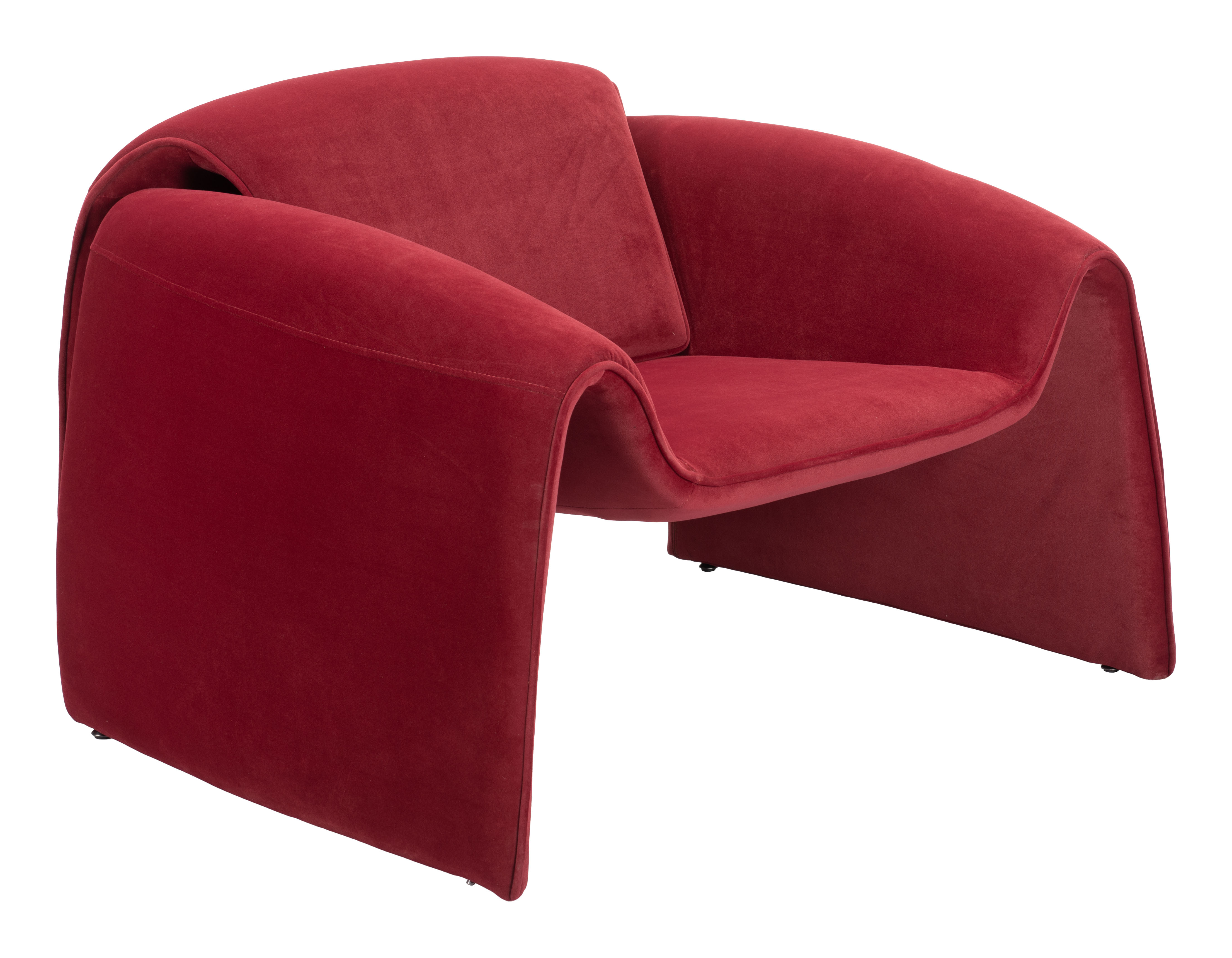 ZUO Horten Accent Chair - Red