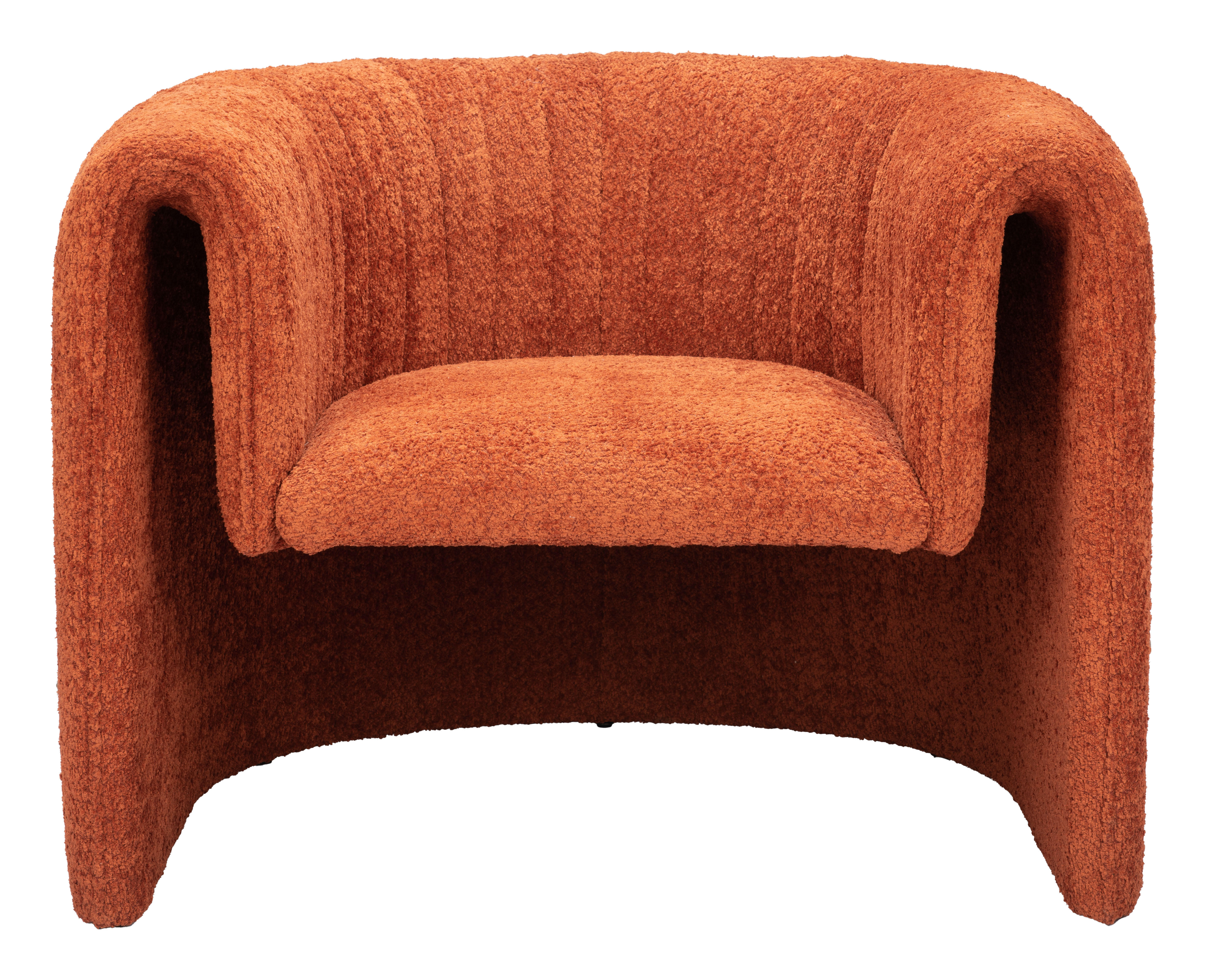 ZUO Viana Accent Chair - Burnt Orange