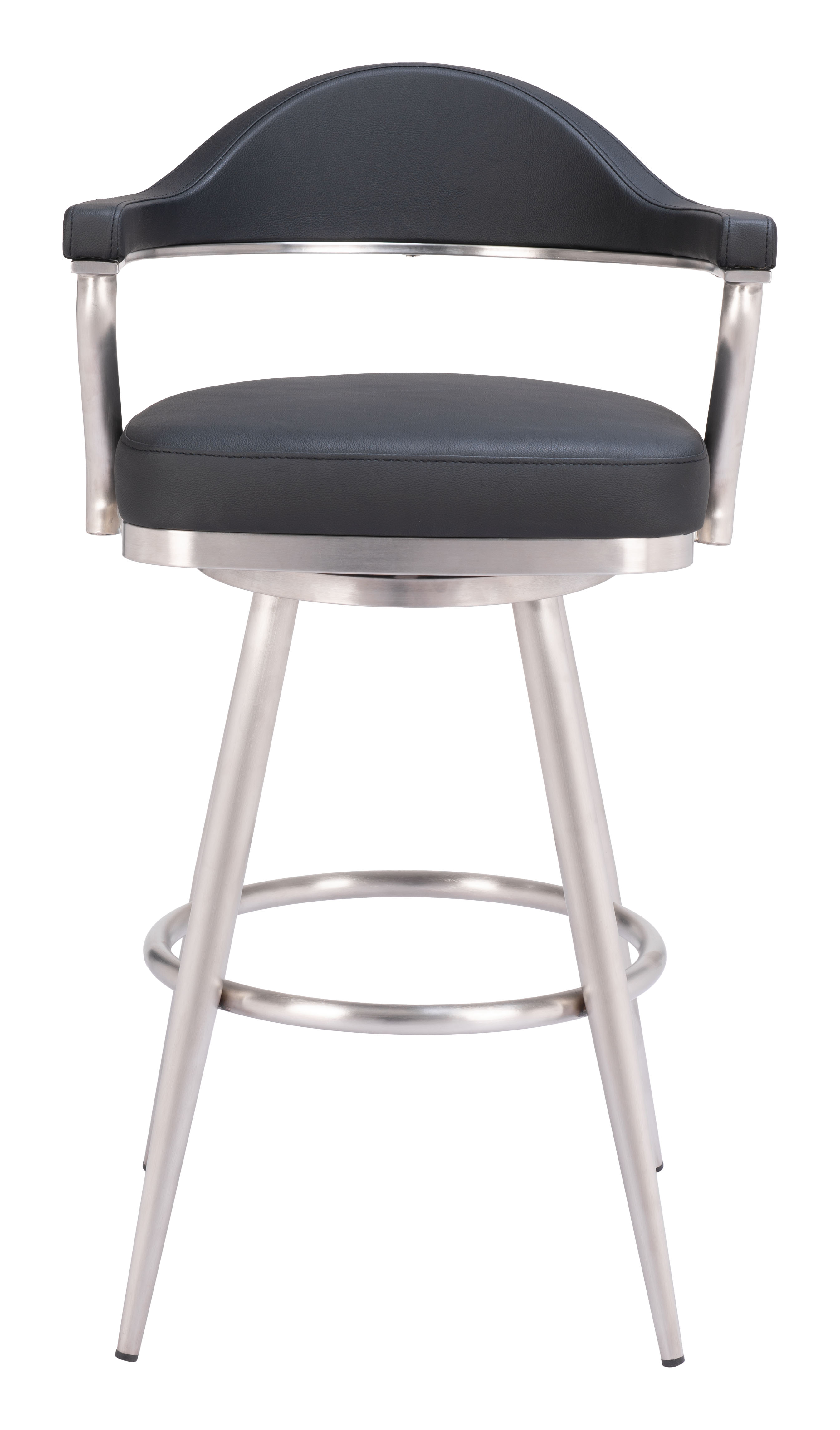 ZUO - Vagur Swivel Barstool in Black