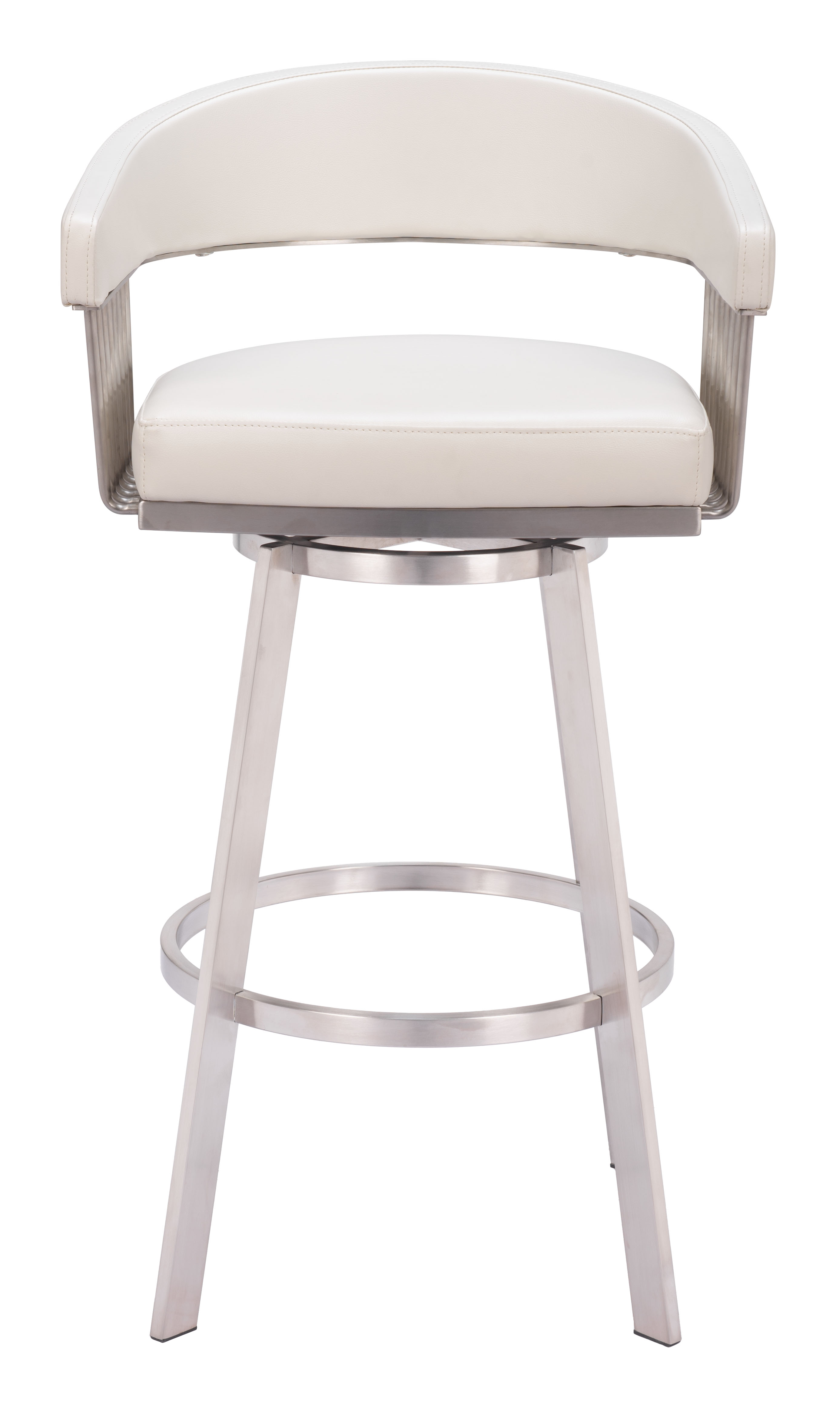 ZUO - Bantry Swivel Barstool in White