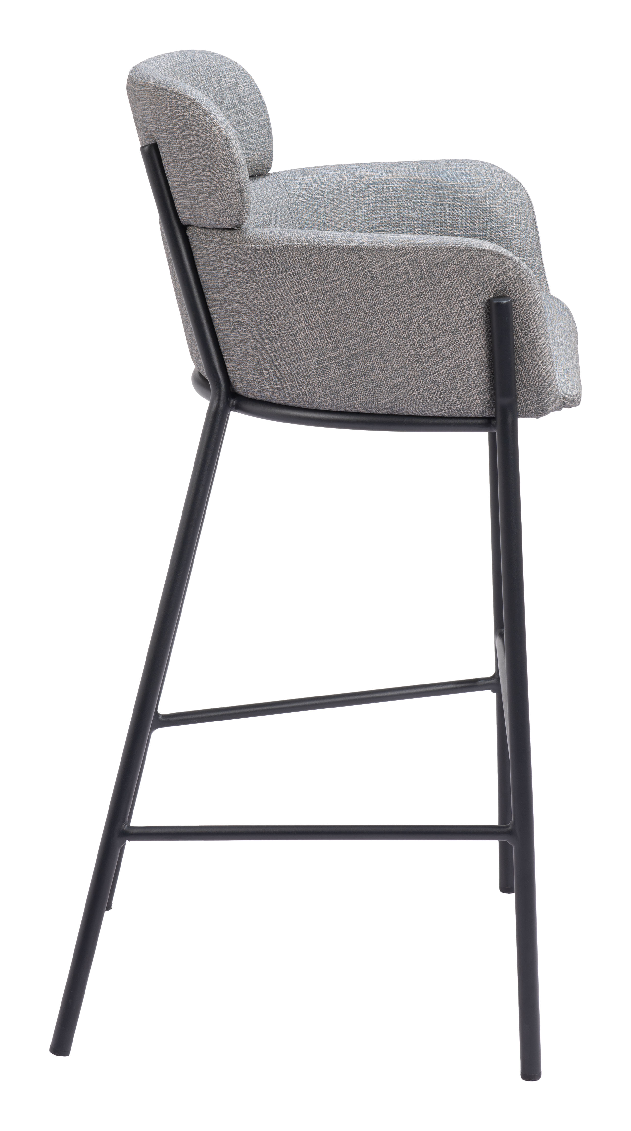ZUO Bremor Barstool - Slate Gray