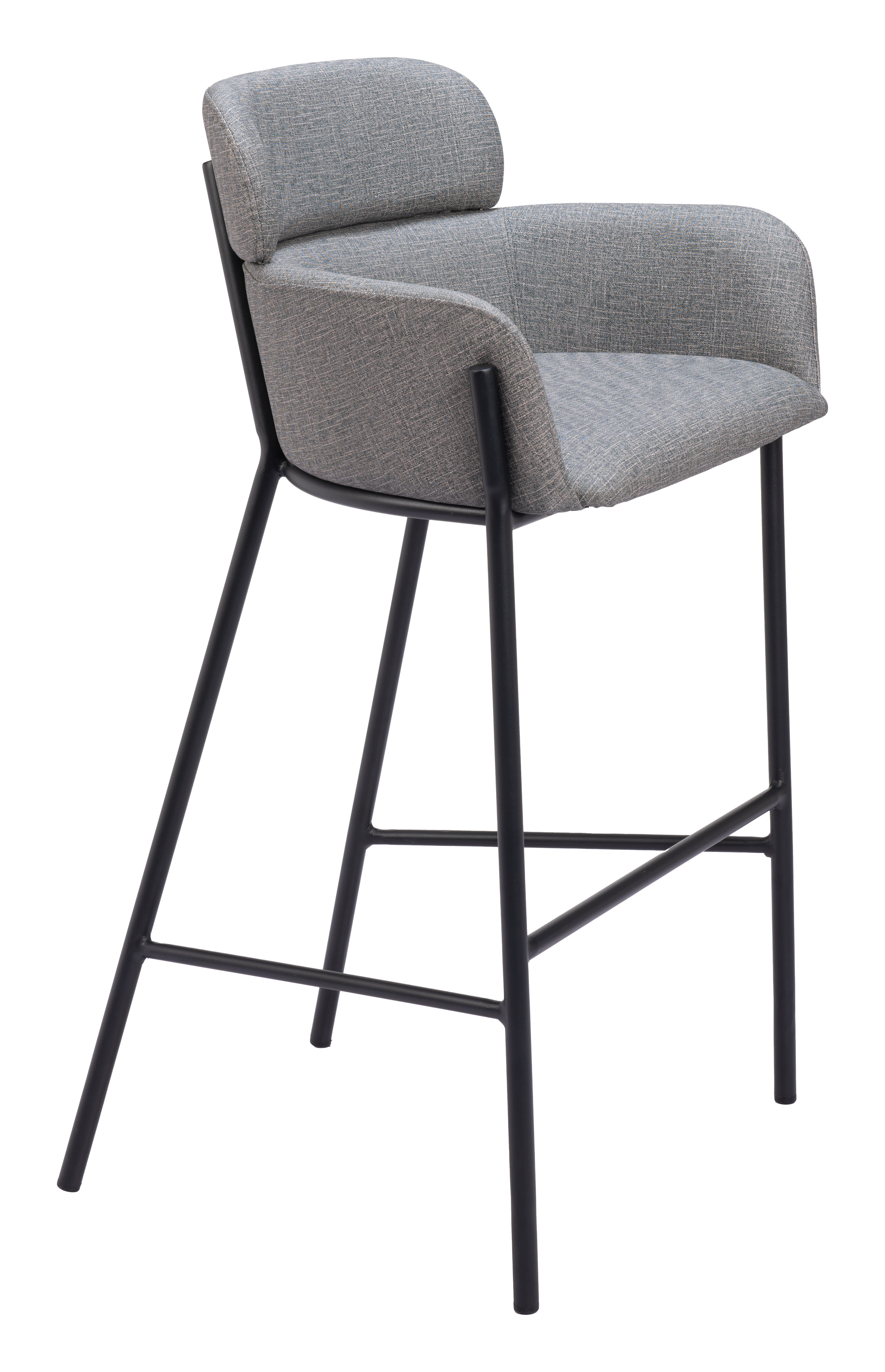 ZUO Bremor Barstool - Slate Gray