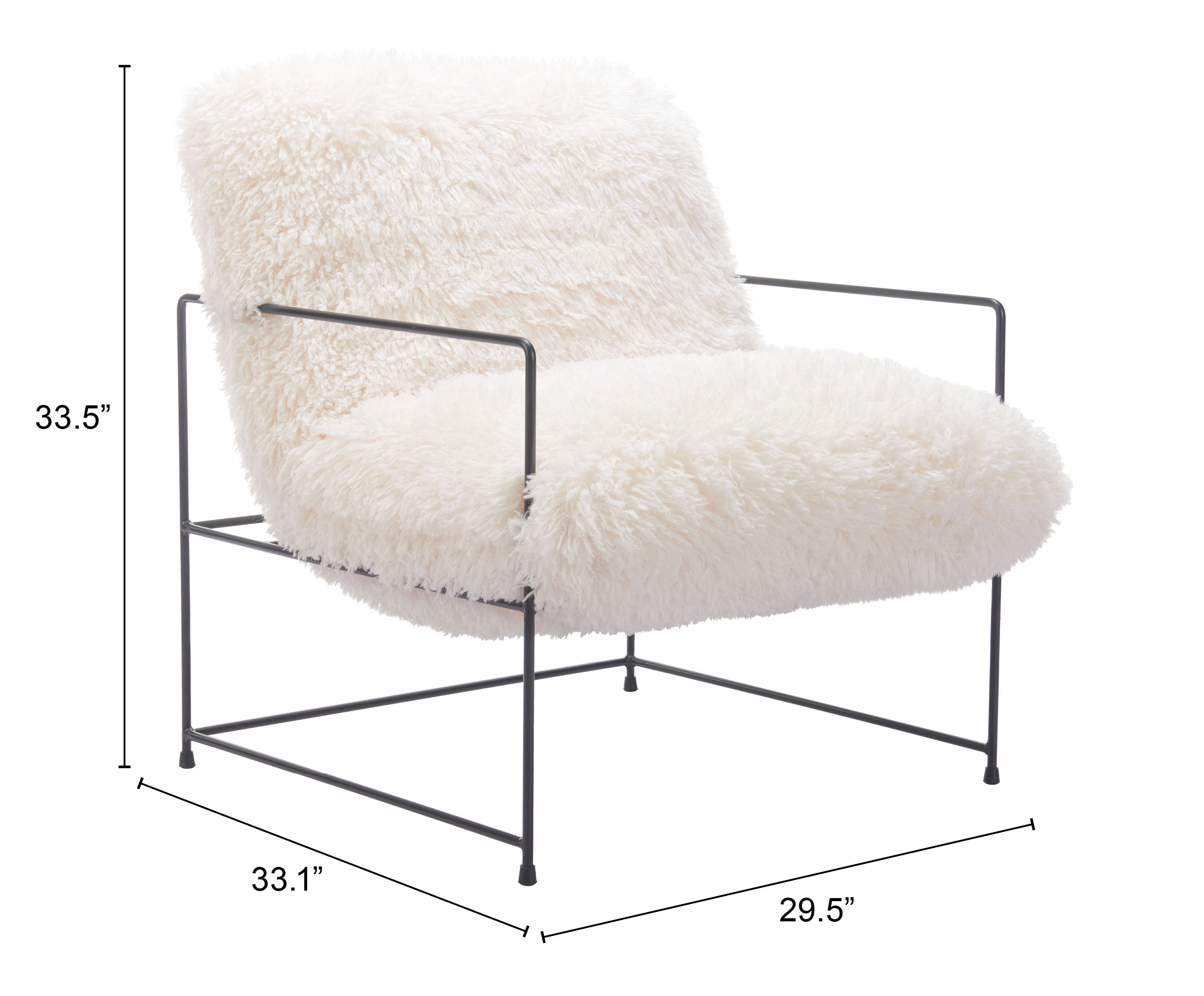 ZUO - Pelut Accent Chair in White