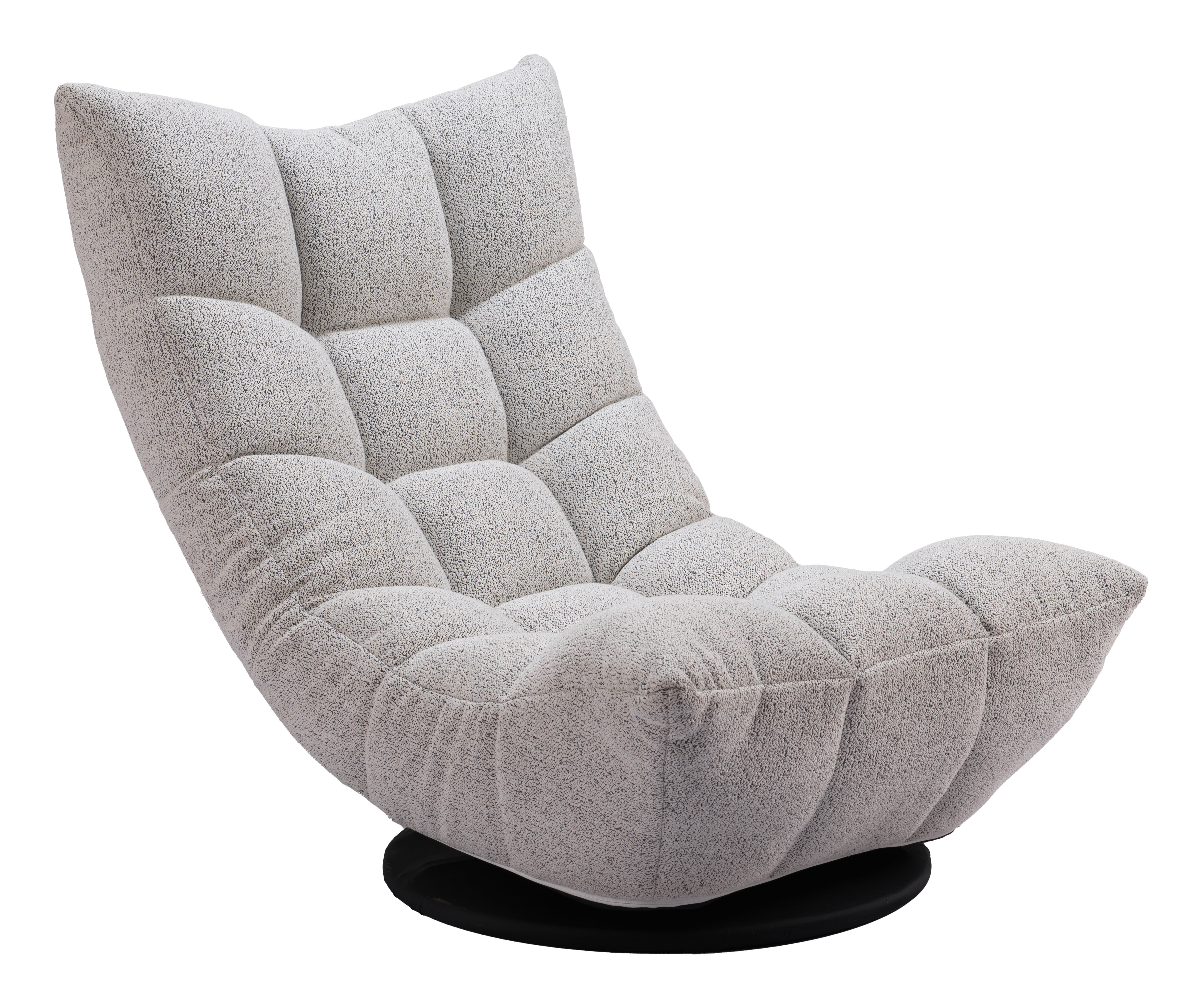 ZUO - Down Go Swivel Chair in Ash Gray